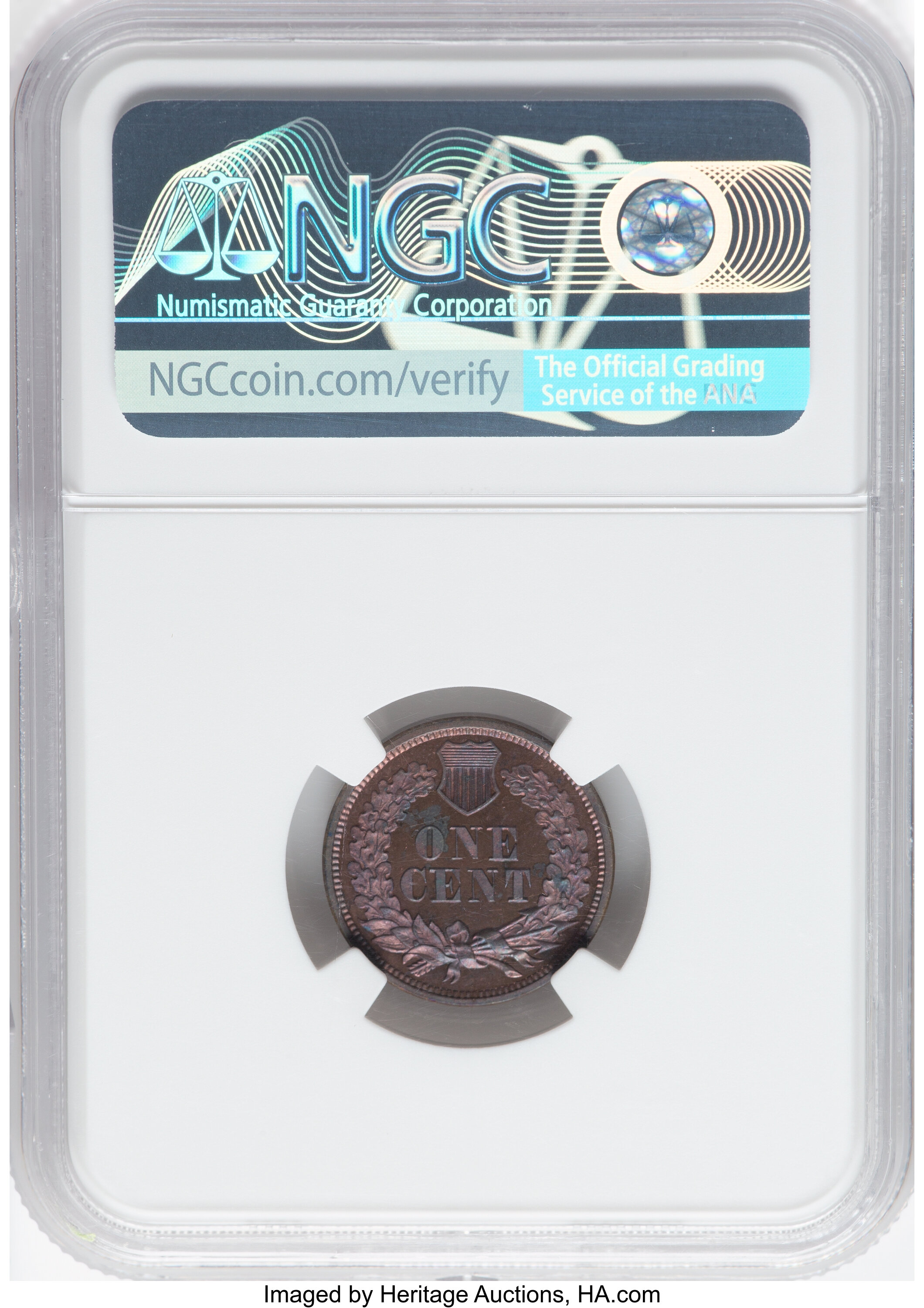 1863 P1c Copper, J-299 PR RB PR63 RB thumbnail 2