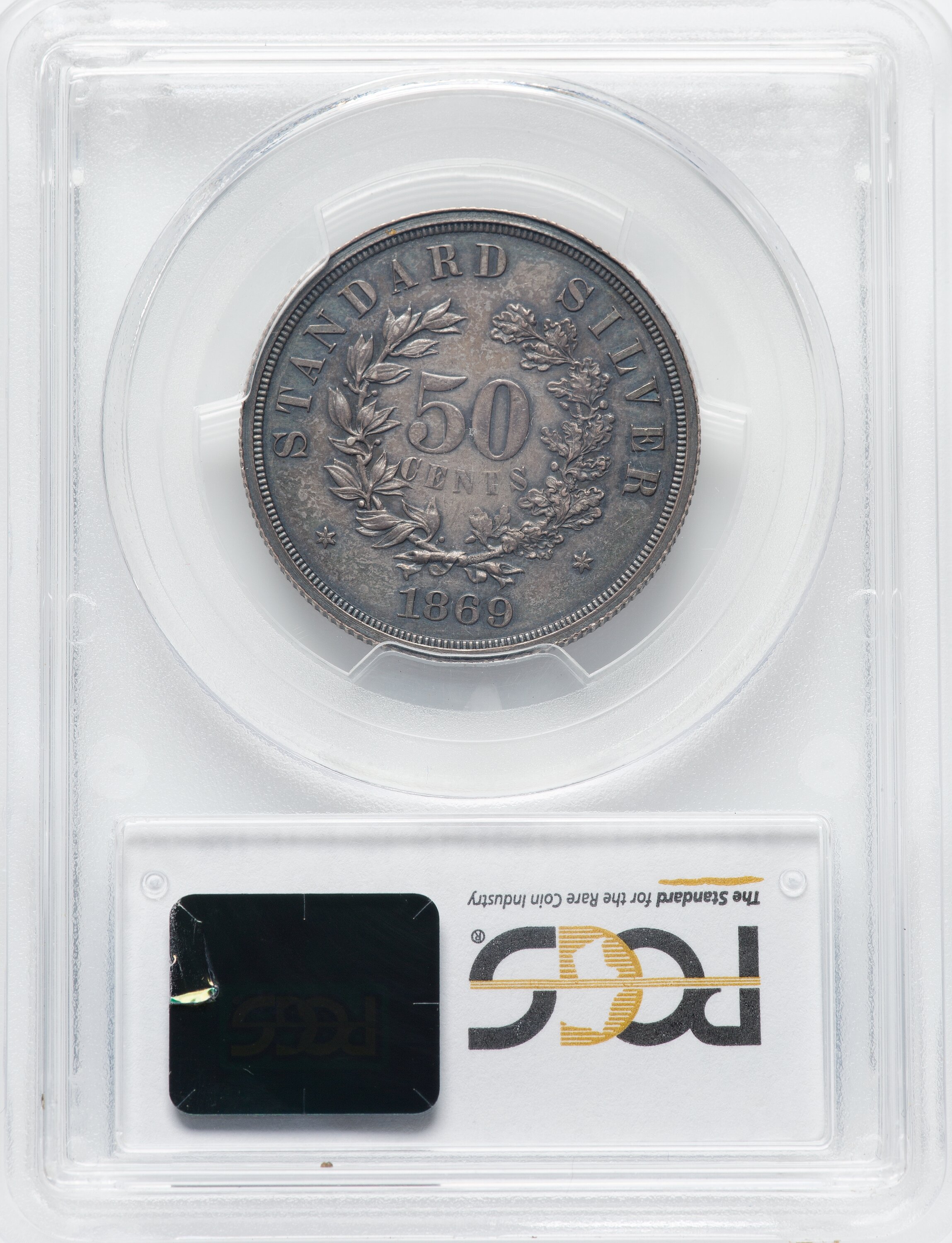 1869 P50c Silver, J-742a PR thumbnail 5