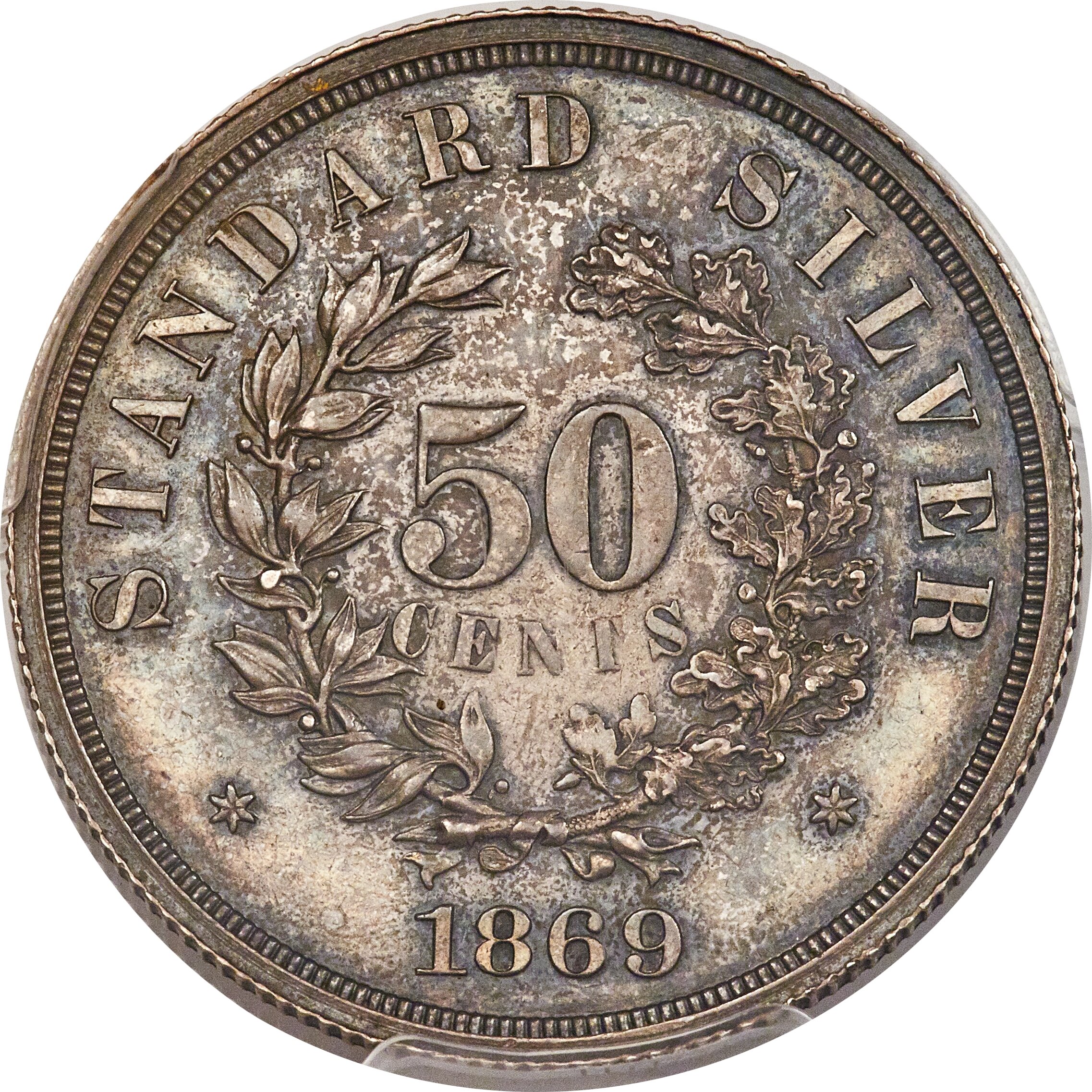 1869 P50c Silver, J-742a PR thumbnail 4