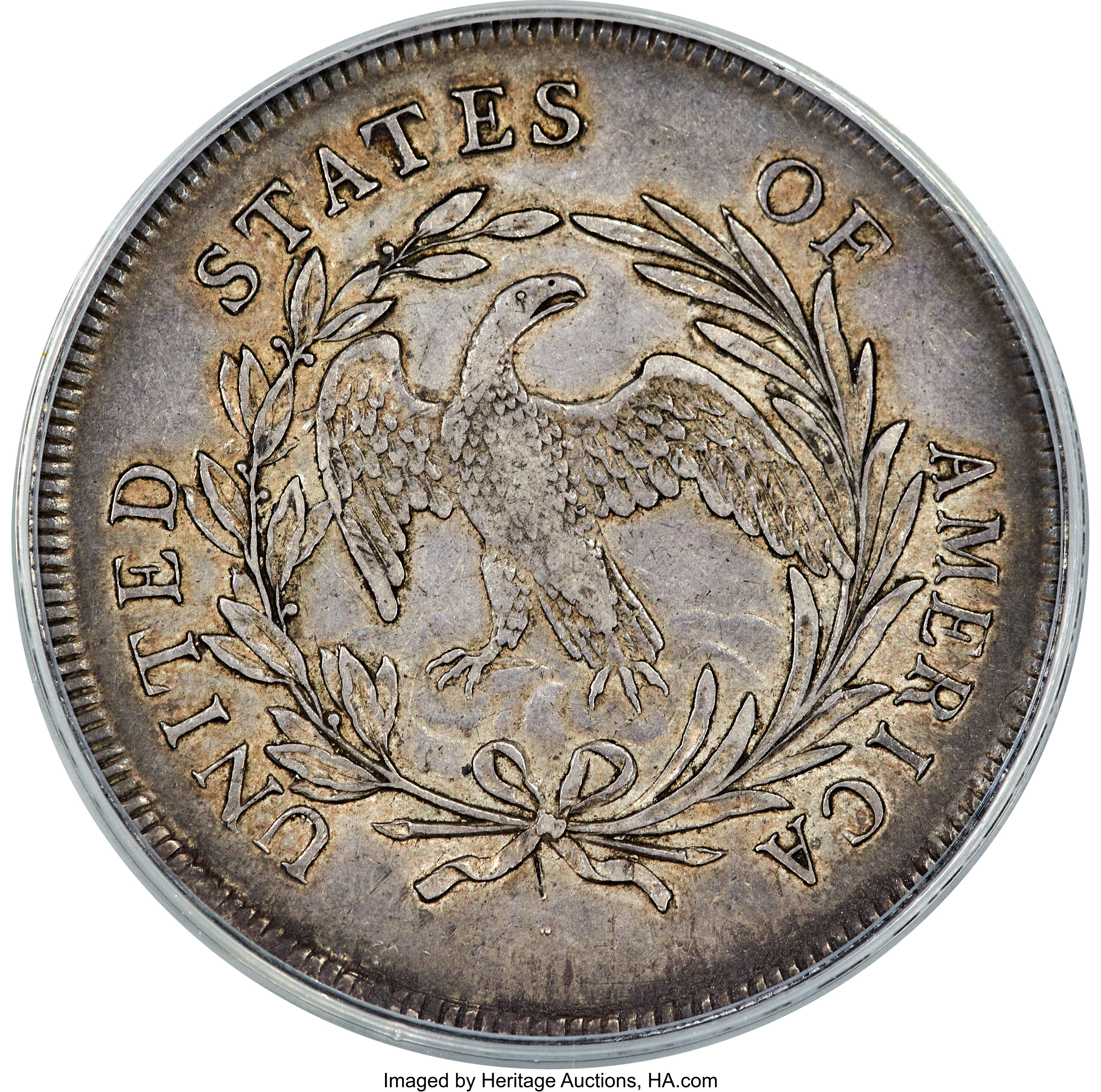 1795 $1  Draped Bust, Off-Center Bust, B-14, BB-51 AU53 thumbnail 2
