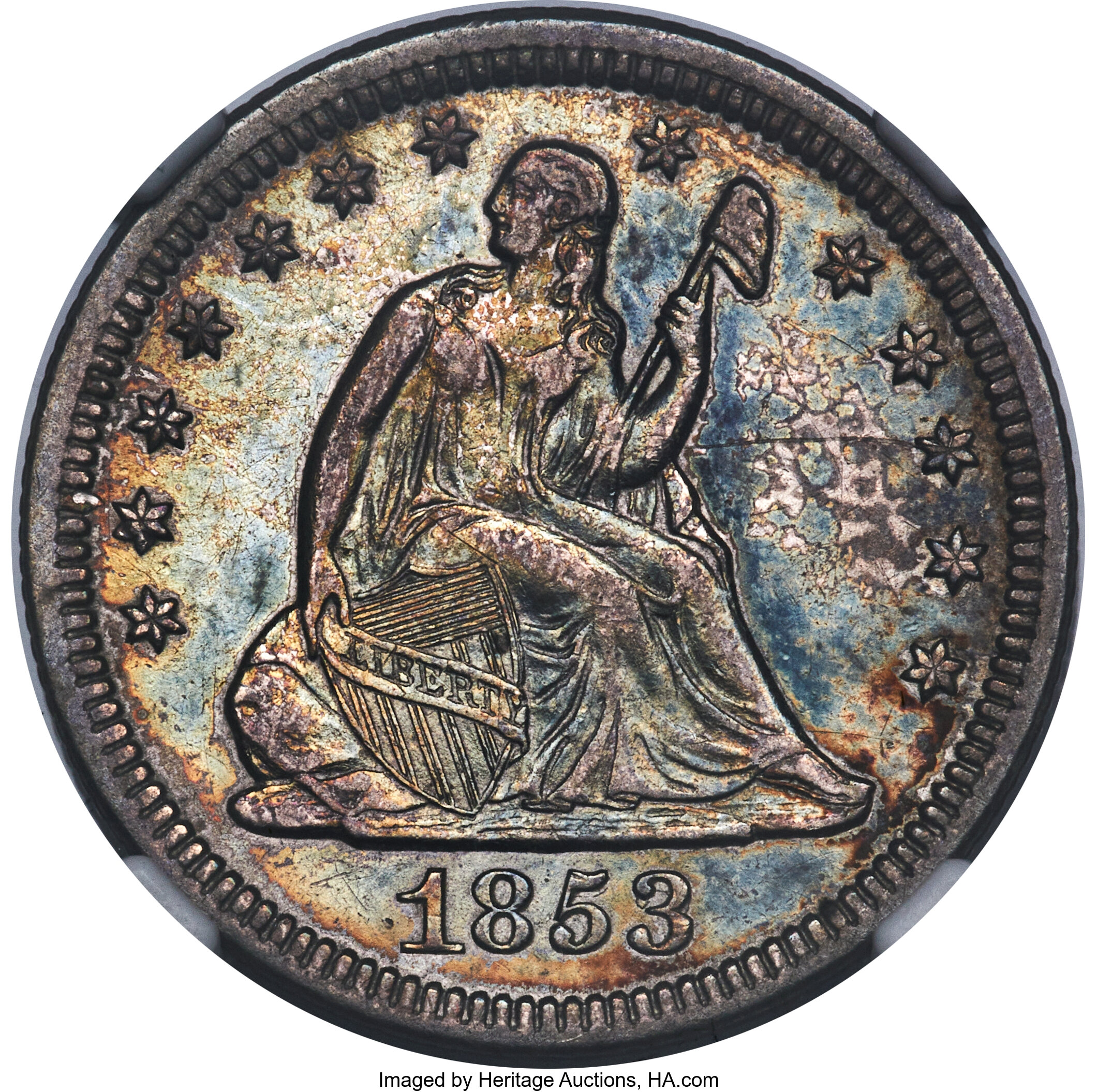1853/53 No Arrows, Overdate 2Nickel FS 301 MS Values | Greysheet