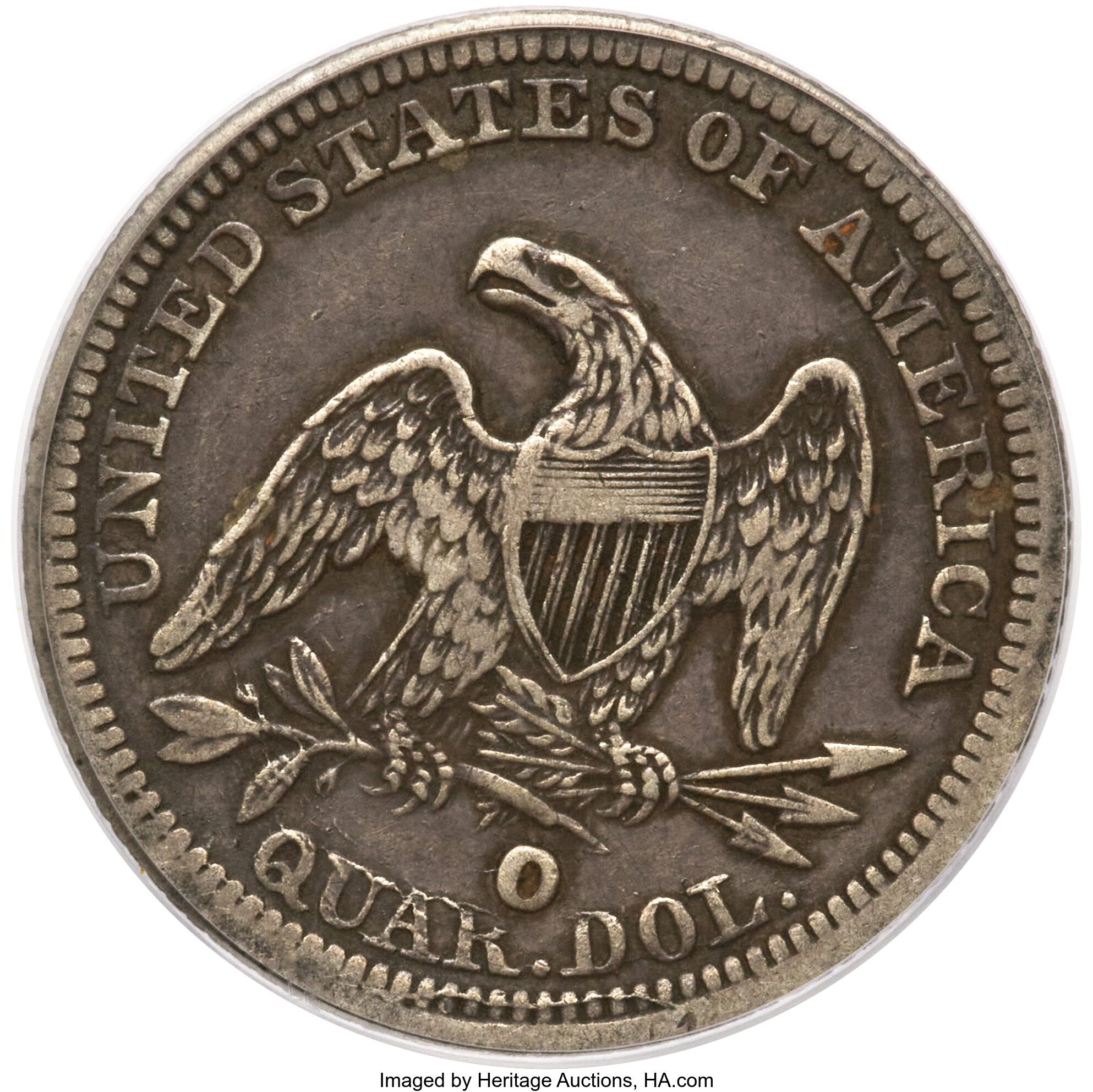 1854-O 25c Arrows, Huge O, FS-501 MS thumbnail 8