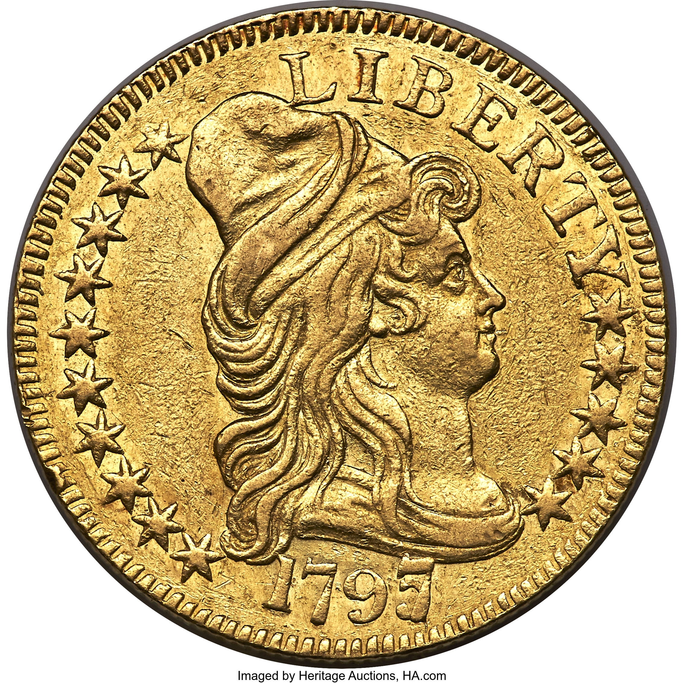 1797/5 $5  Large Eagle, BD-7 AU53 thumbnail 3