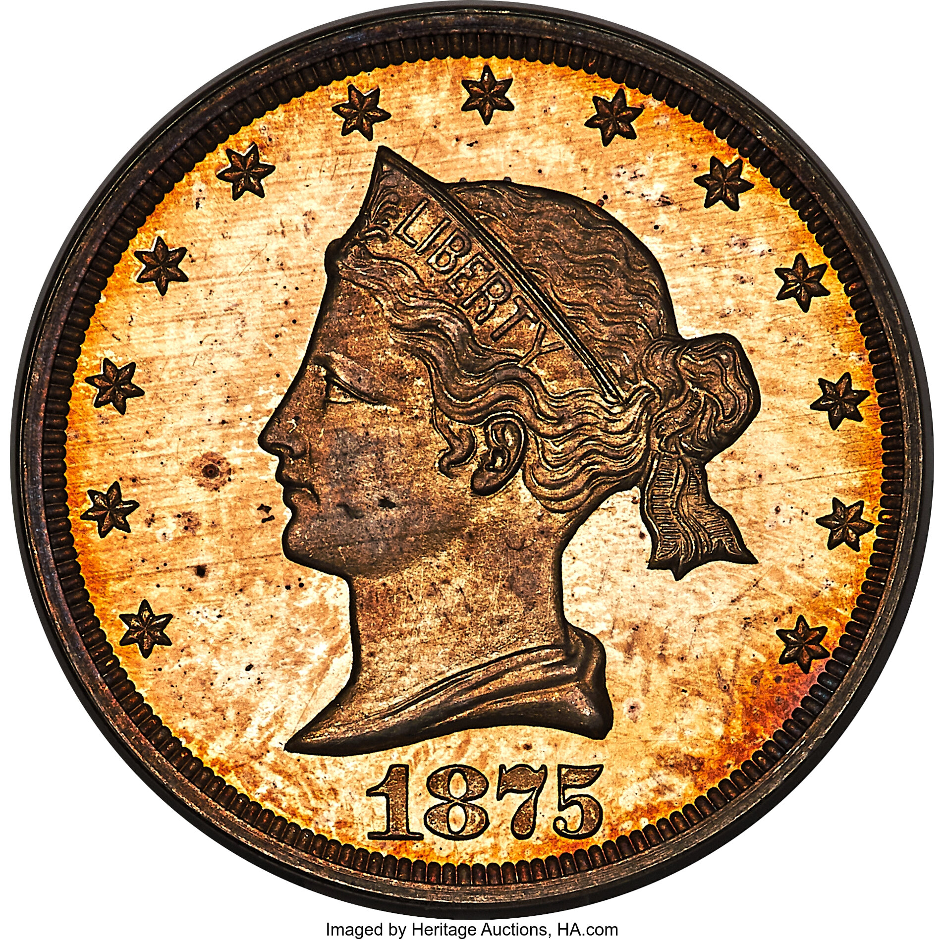 1875 P20c Silver, J-1392 PR CAM thumbnail 5