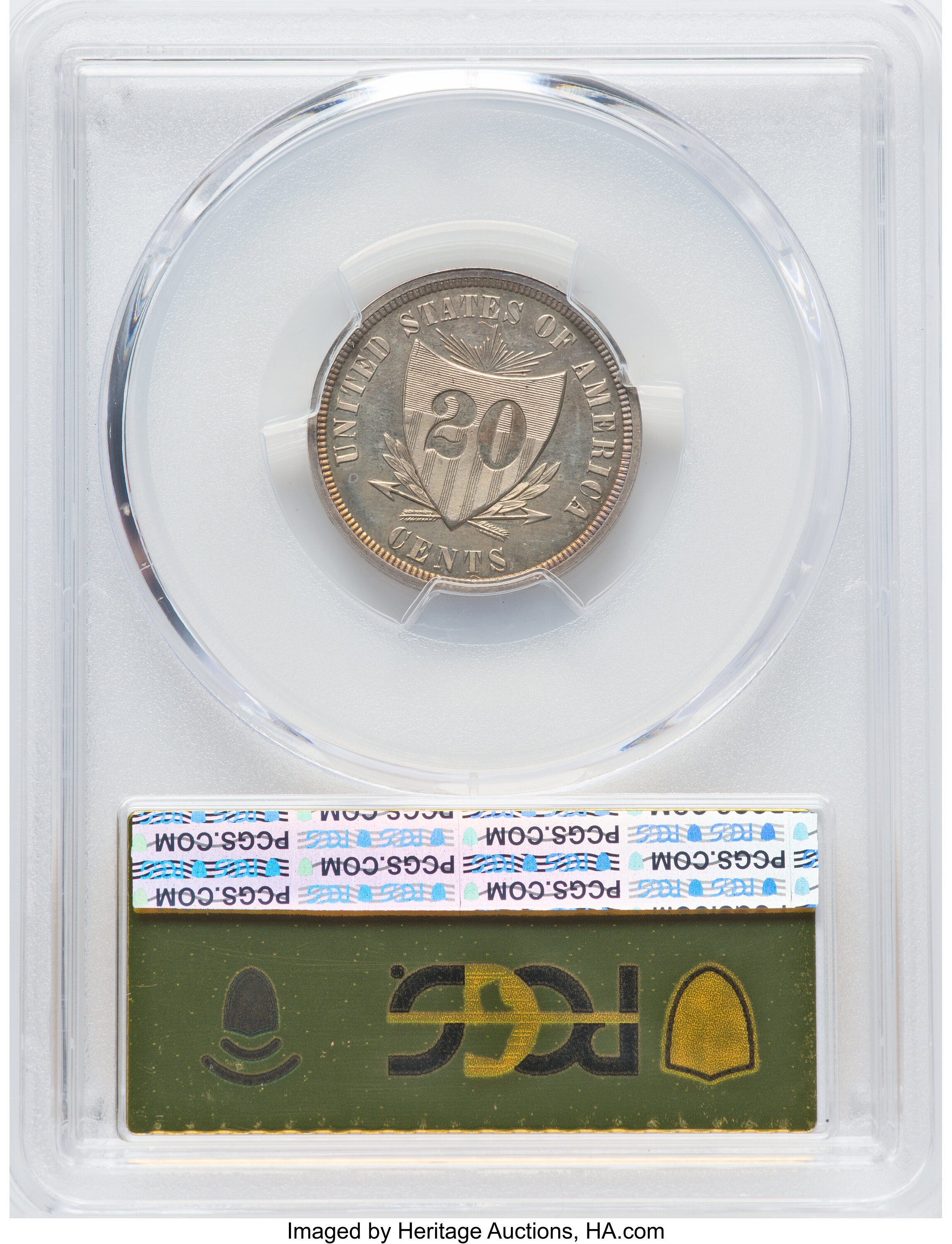 1875 P20c Silver, J-1392 PR CAM thumbnail 3