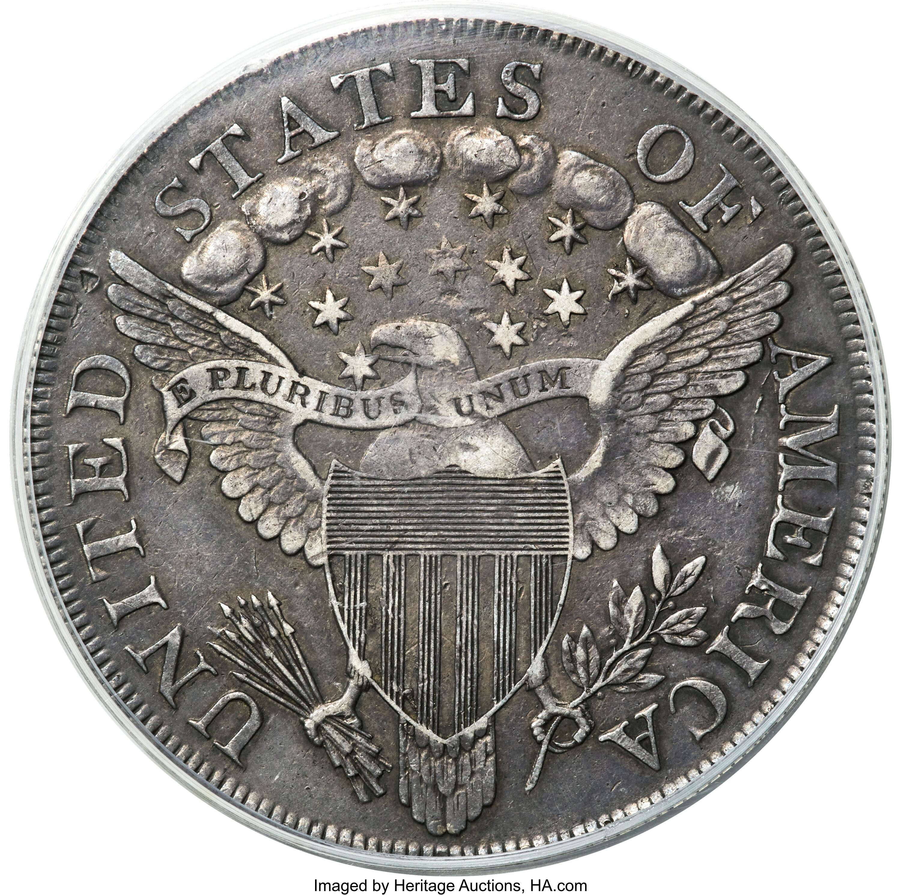 1799 $1  7x6 Stars, B-21, BB-169 AU58 thumbnail 11