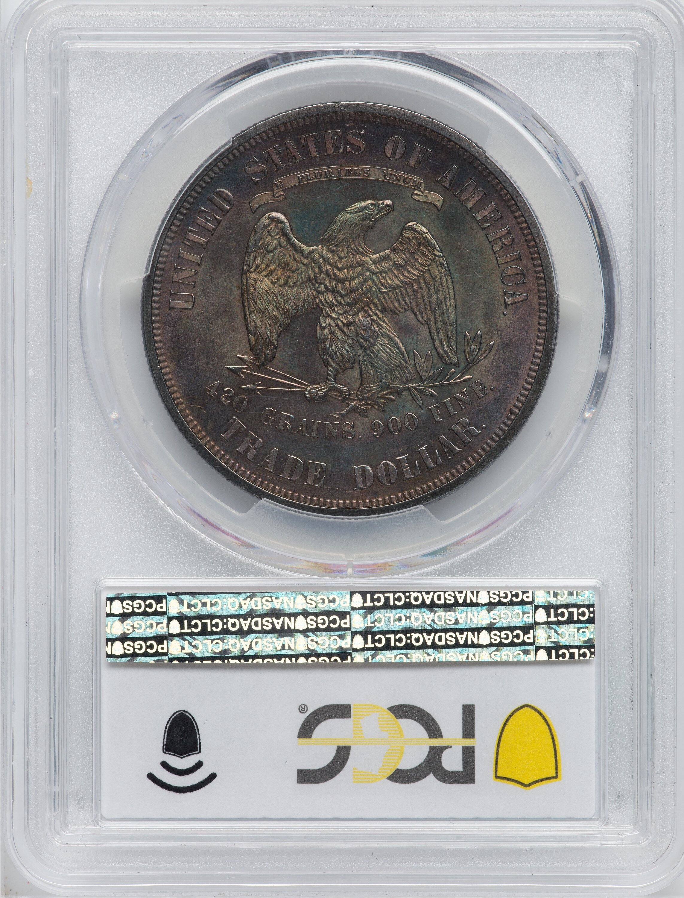 1876 Trade$ Obverse I, Reverse I VG10 CAC thumbnail 21