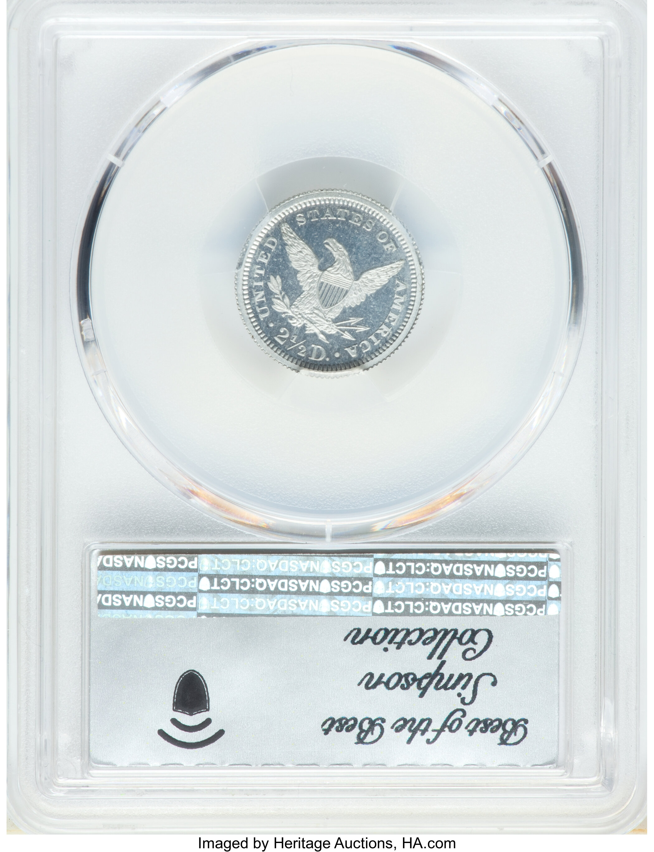 1872 P$2.50 Amazonian, Aluminum, J-1234 PR DCAM thumbnail 5