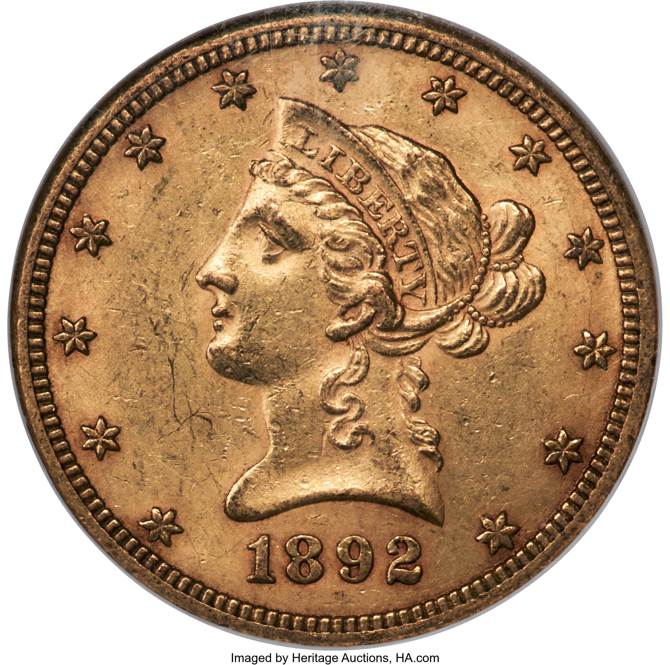 1892-CC $10  Tripled Die Reverse, FS-801 VF30 thumbnail 11