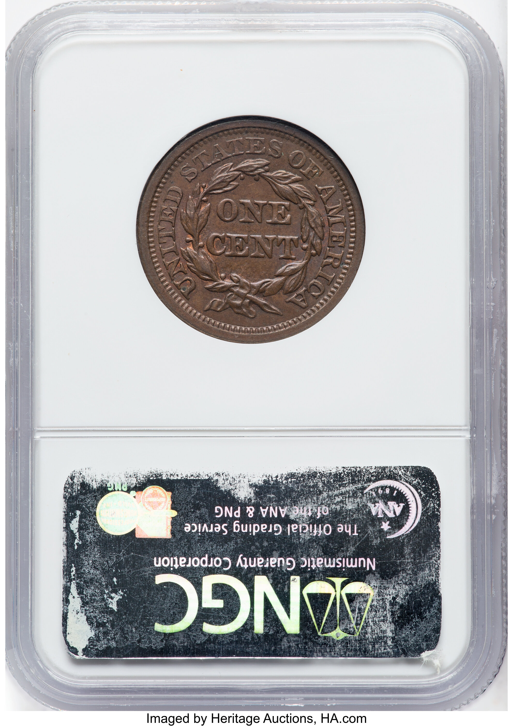 1857 1c Large Date MS BN MS65 BN thumbnail 2