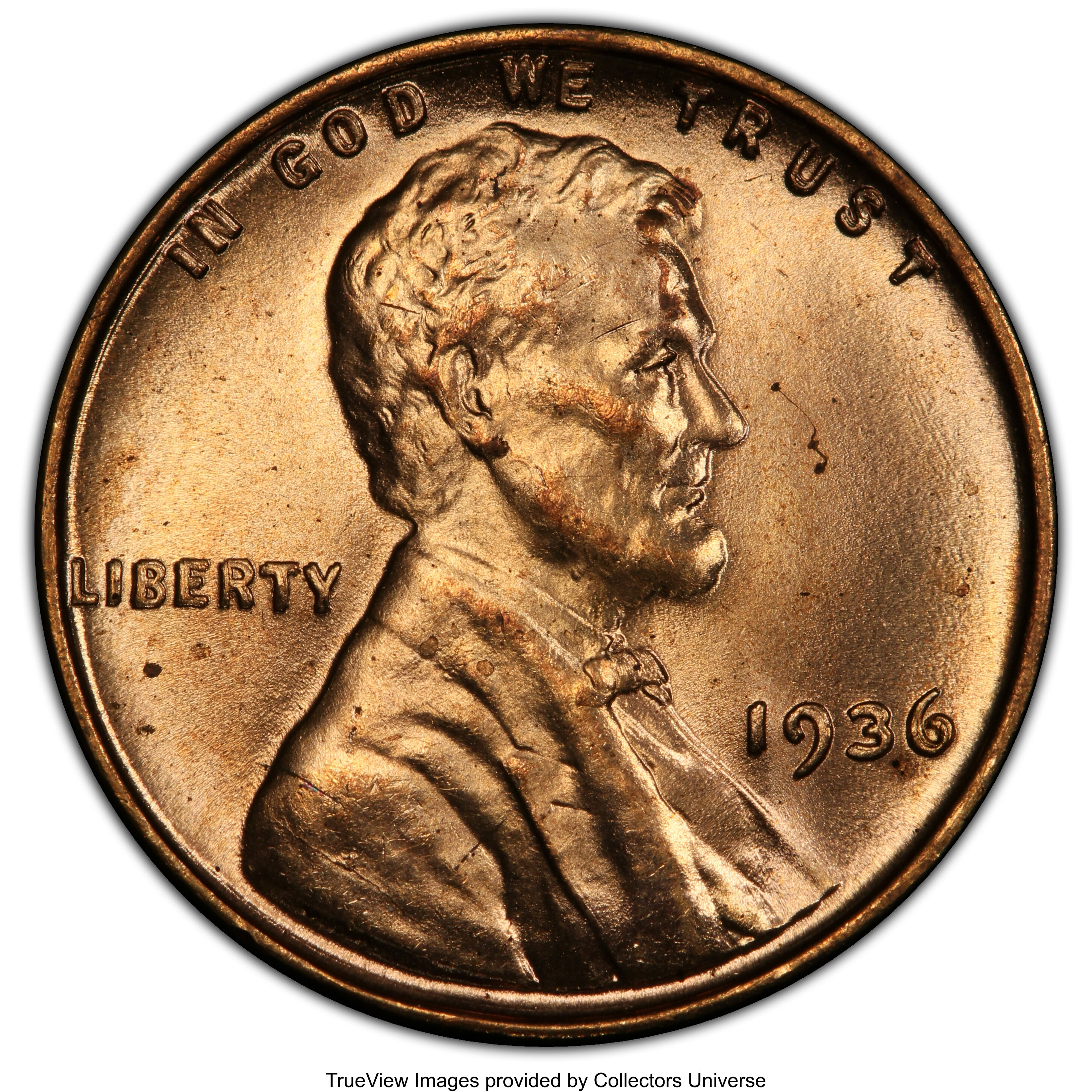 1936 1C Type One, Doubled Die Obverse, FS-101, MS65 Red PCGS. PCGS Population: (4/0 and 0/0+). NGC Census: (2/3 and 0/0+). ...