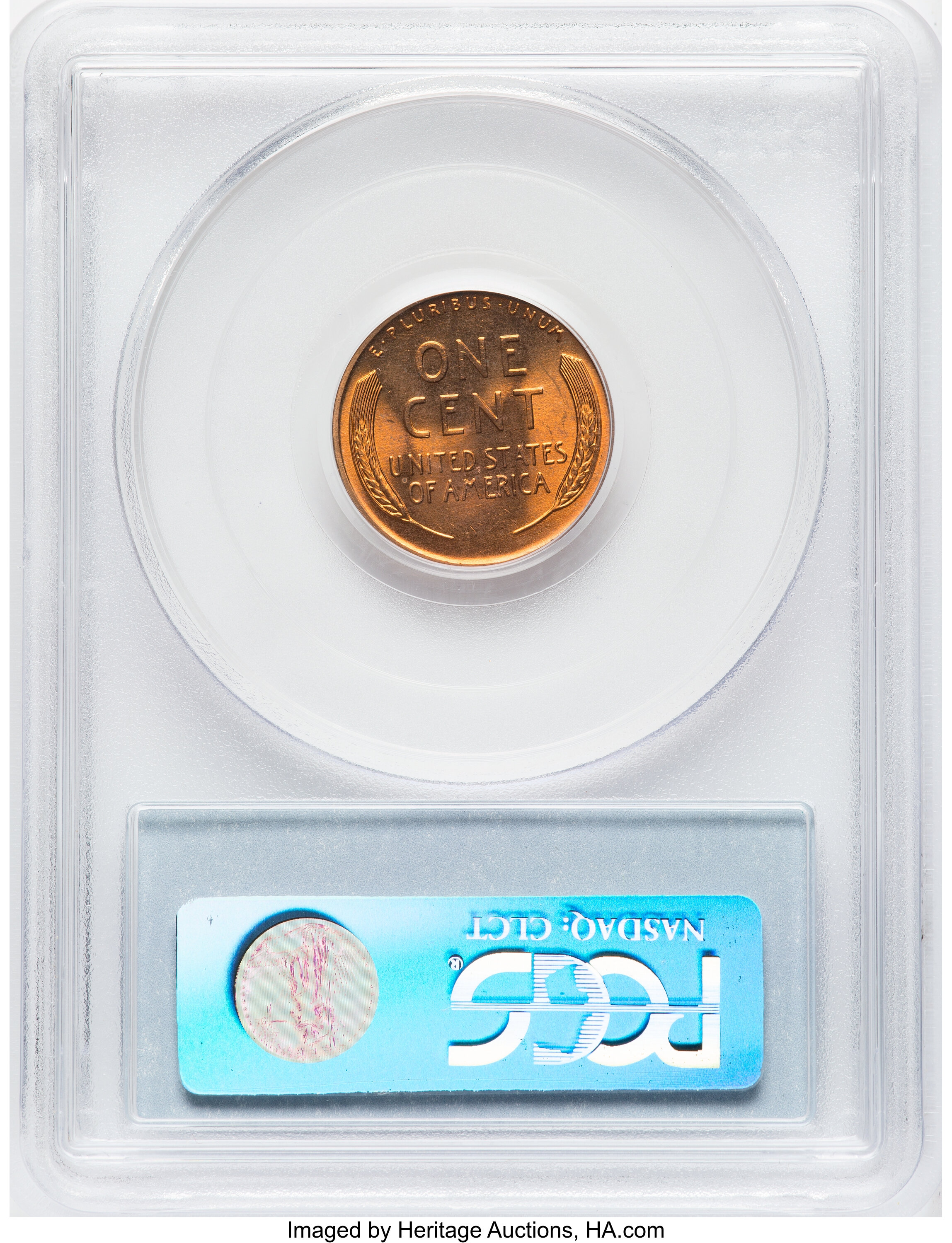 1956-D/D 1c Repunched Mintmark, FS-501 MS RD MS67 RD thumbnail 2