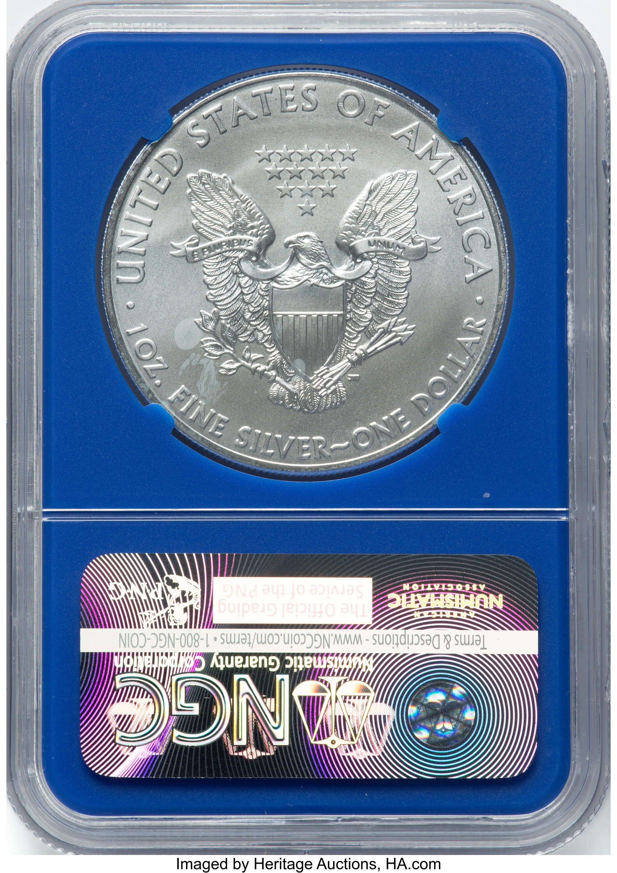 2015-(P) $1  Silver Eagle, Struck at Philadelphia Mint MS66 thumbnail 2
