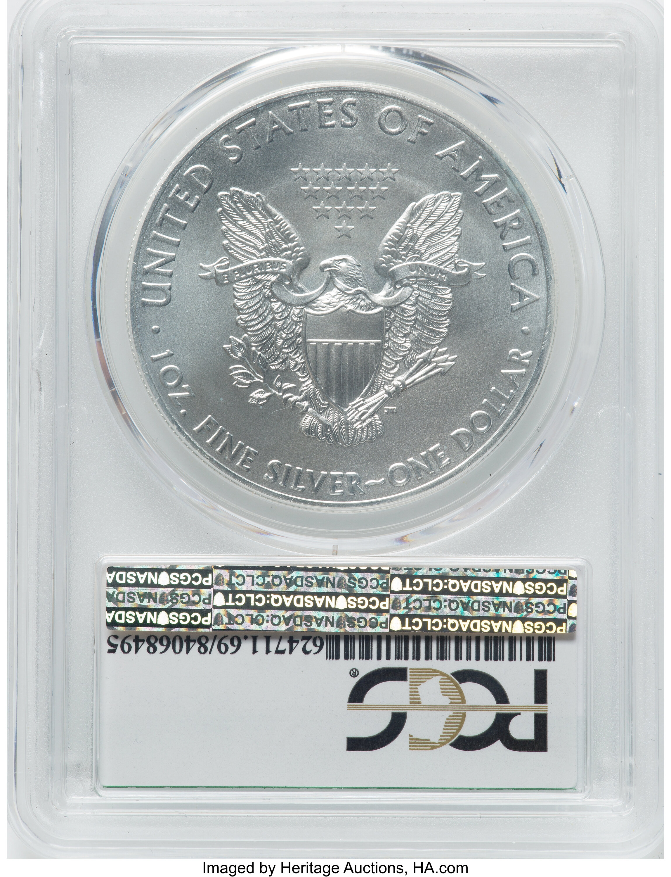 2015-(P) $1  Silver Eagle, Struck at Philadelphia Mint MS66 thumbnail 15