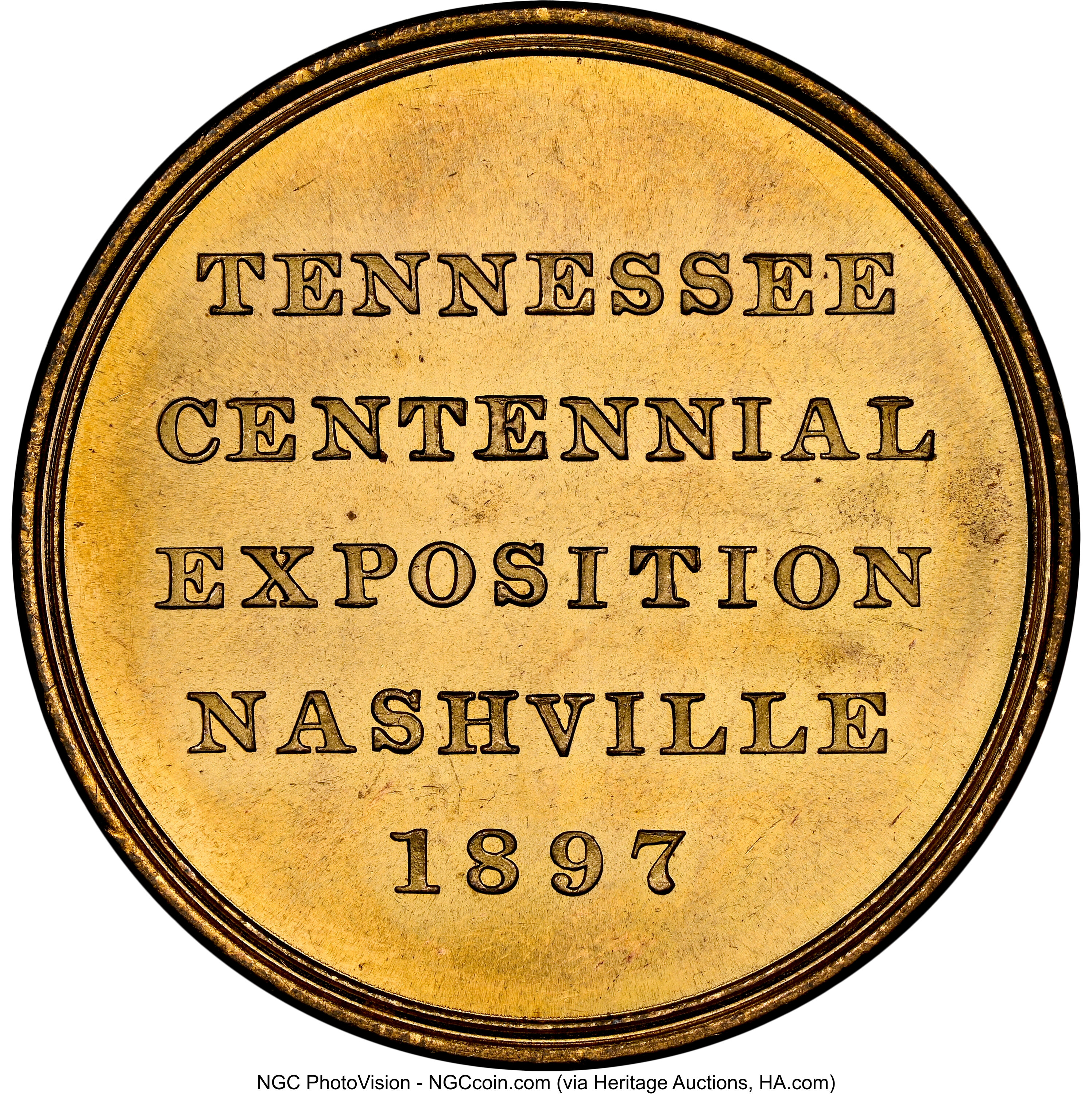 1897 SC$1 Tenn Centennial, Official, Brass, HK-274 MS61 thumbnail 12