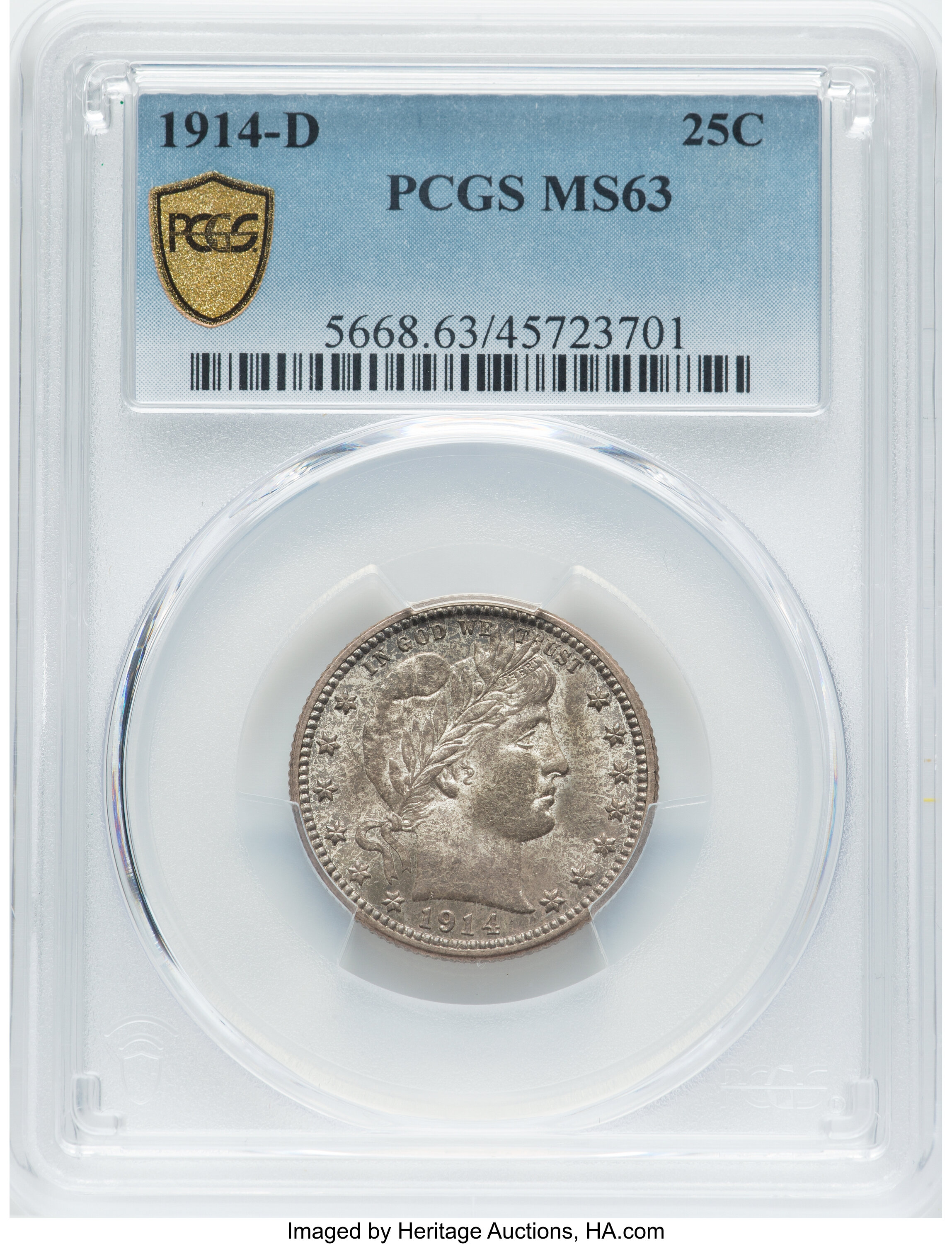1914-D 25c MS63 CAC thumbnail 4