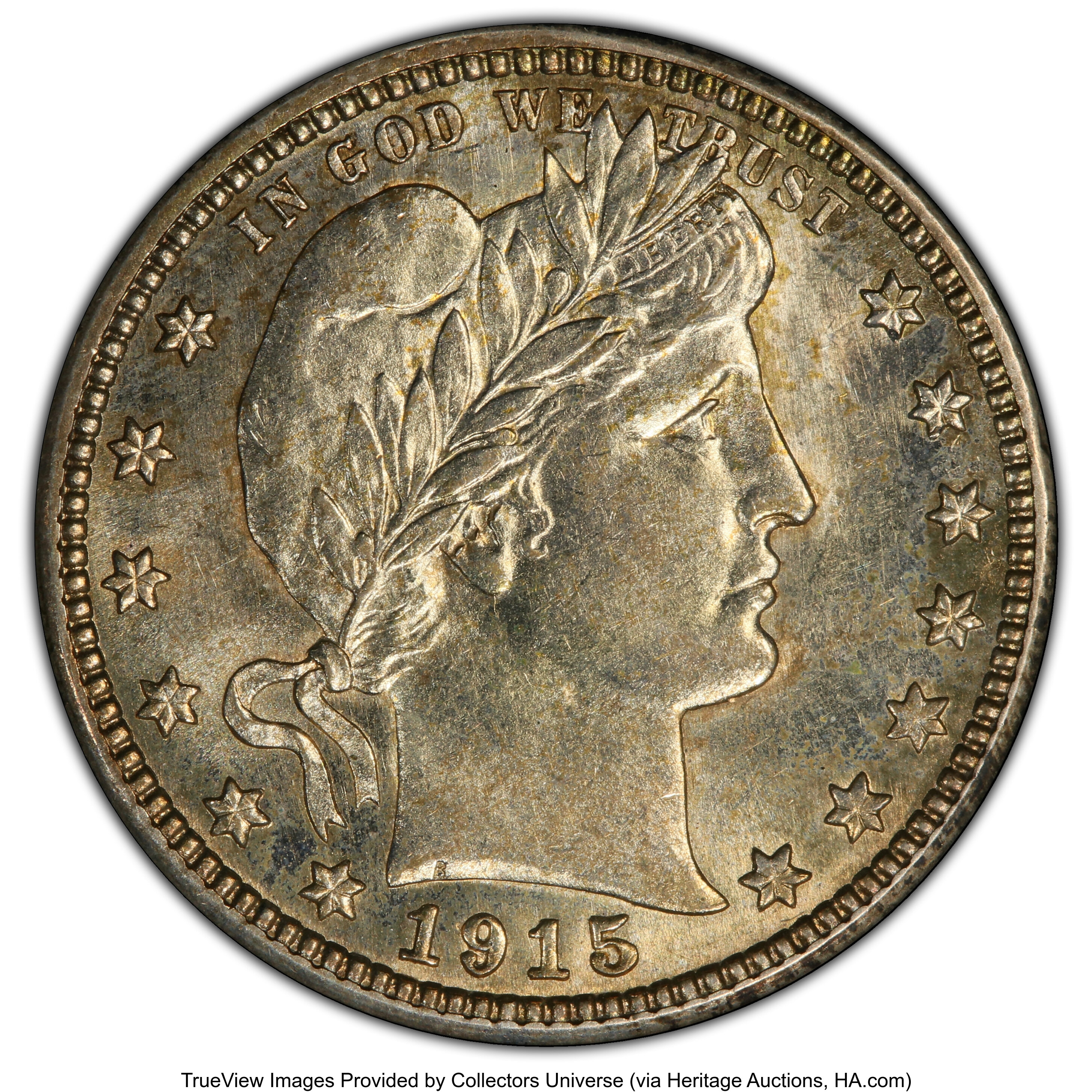 1915-S 25C MS62 PCGS. PCGS Population: (36/136 and 0/8+). NGC Census: (34/82 and 0/1+). CDN: $290 Whsle. Bid for NGC/PCGS M...