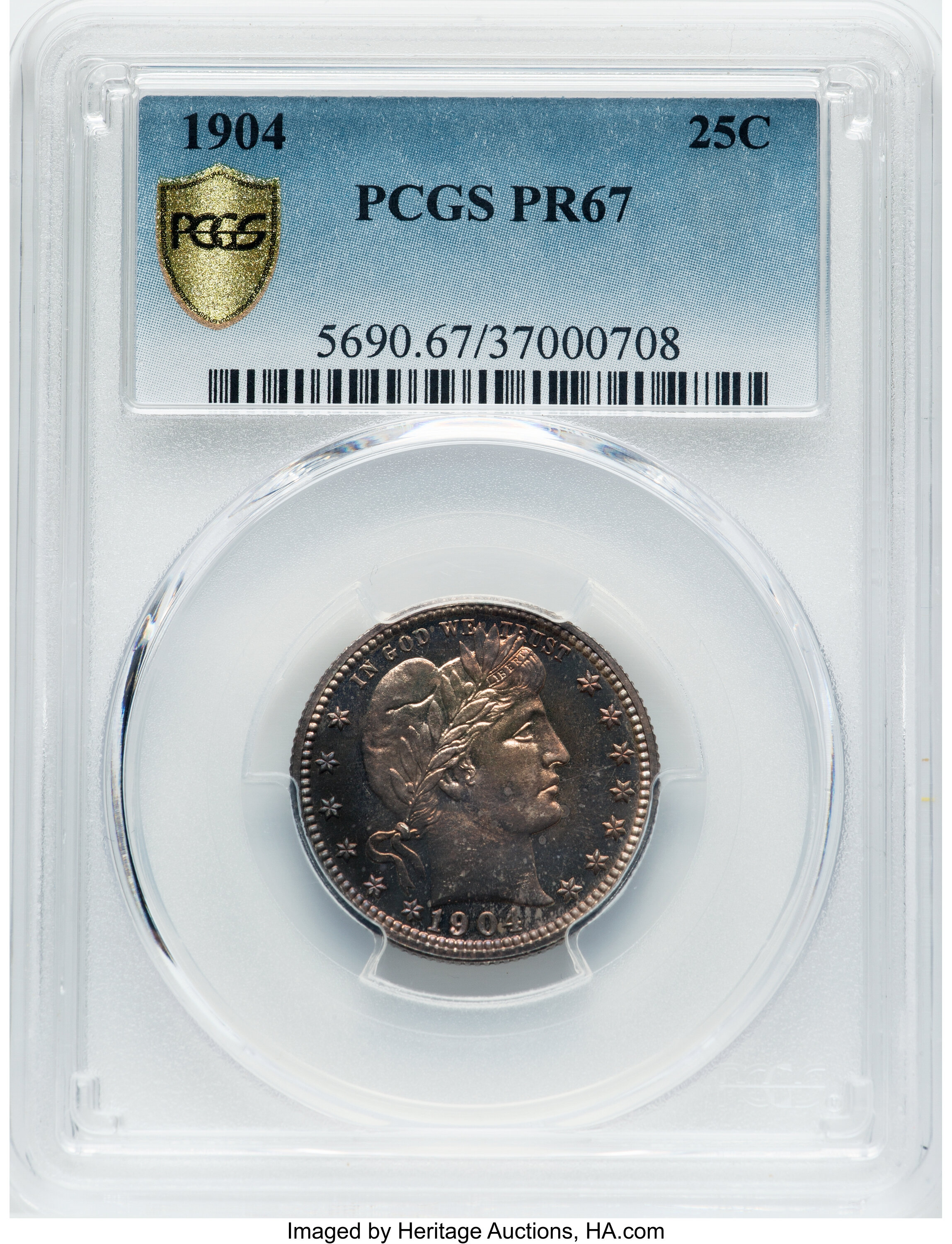1904 25c PR67 thumbnail 6