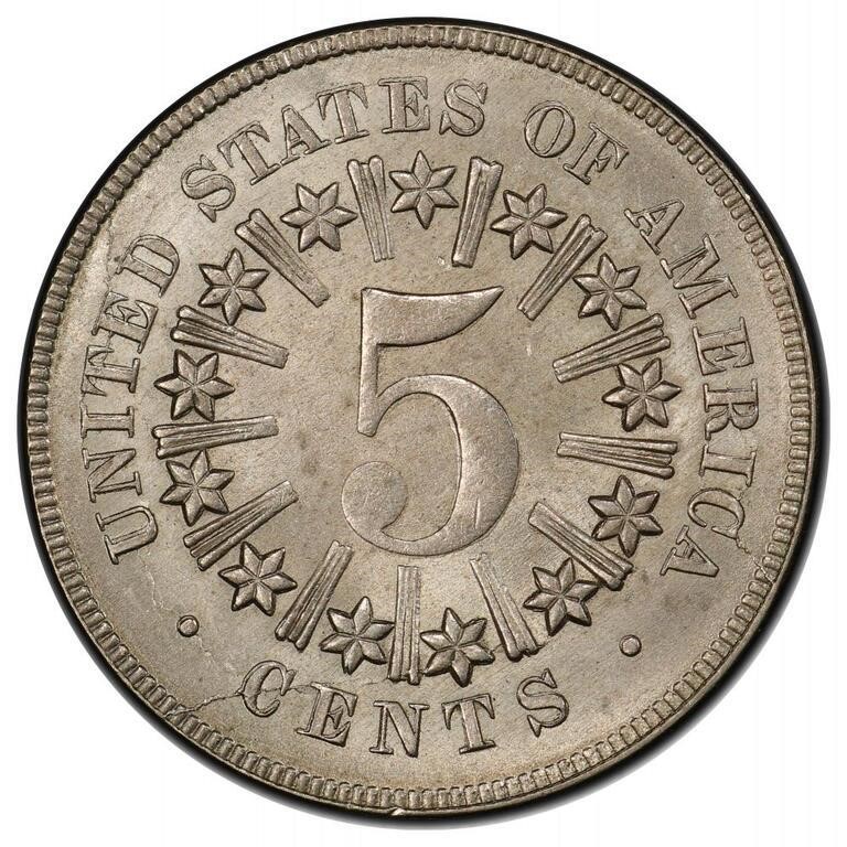 1866/1866 5c Rays, Repunched Date, FS-301 G4 CAC thumbnail 19