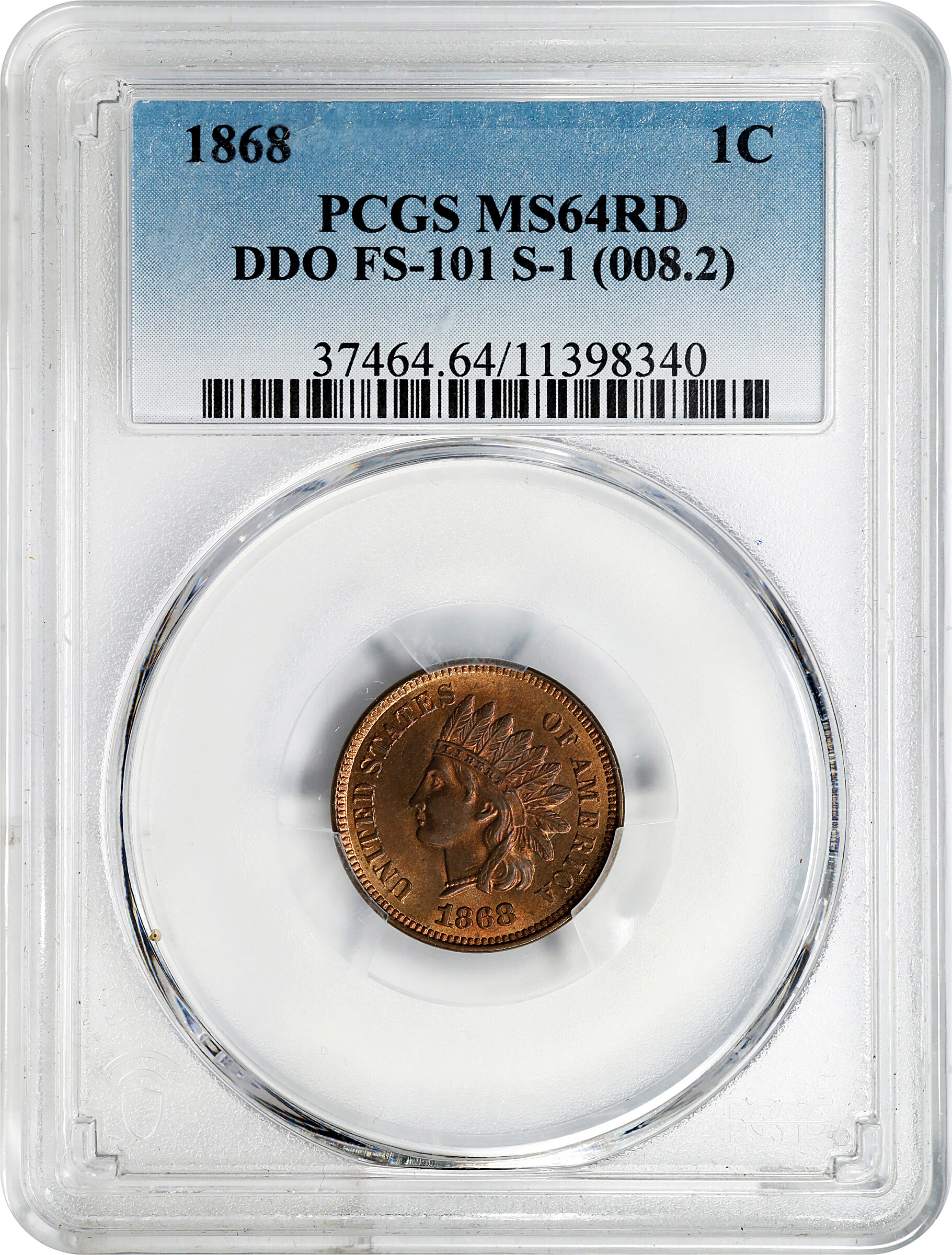 1868 1c MS RD MS63 RD thumbnail 5