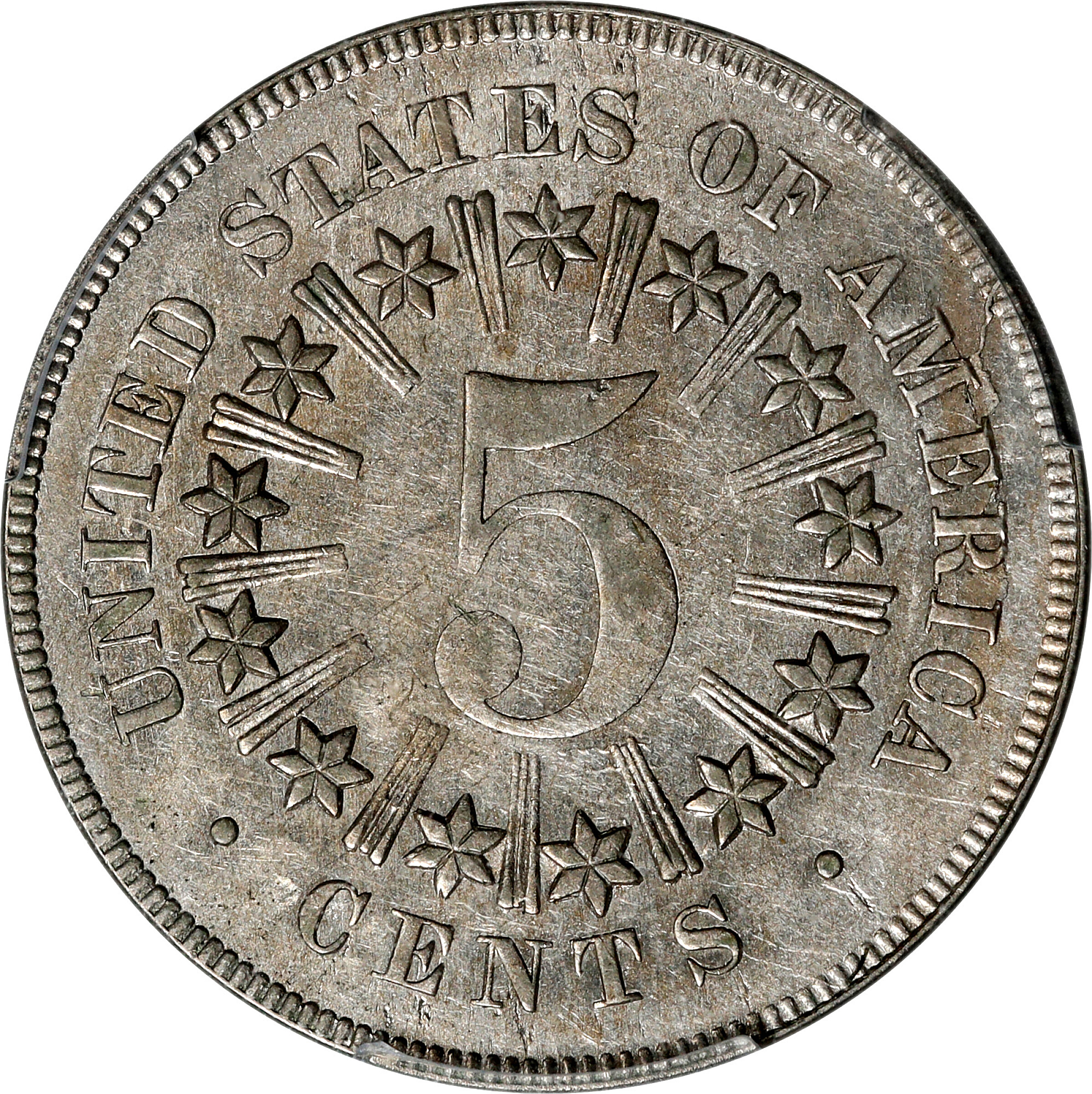 1866/1866 5c Rays, Repunched Date F15 thumbnail 11