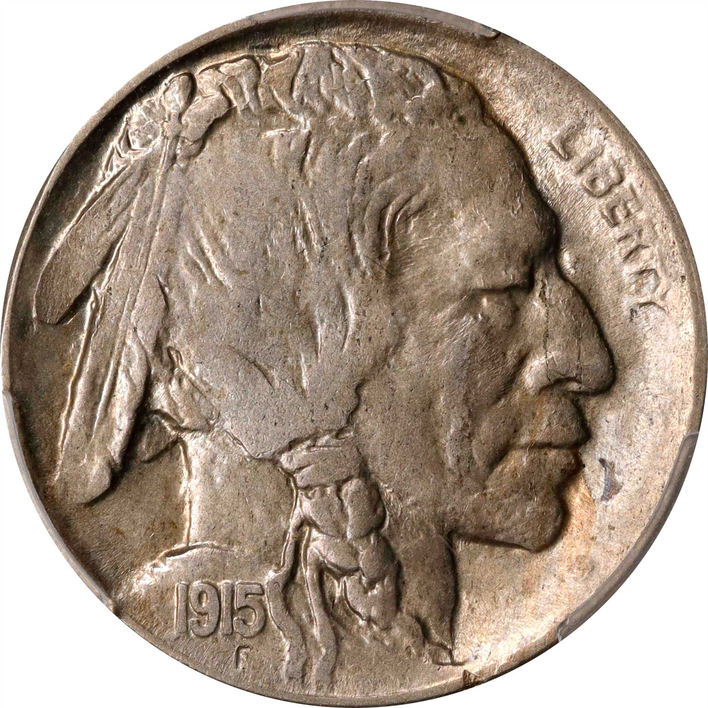 1915-D/D Buffalo Nickel. FS-501. Repunched Mintmark. AU-55 (PCGS).