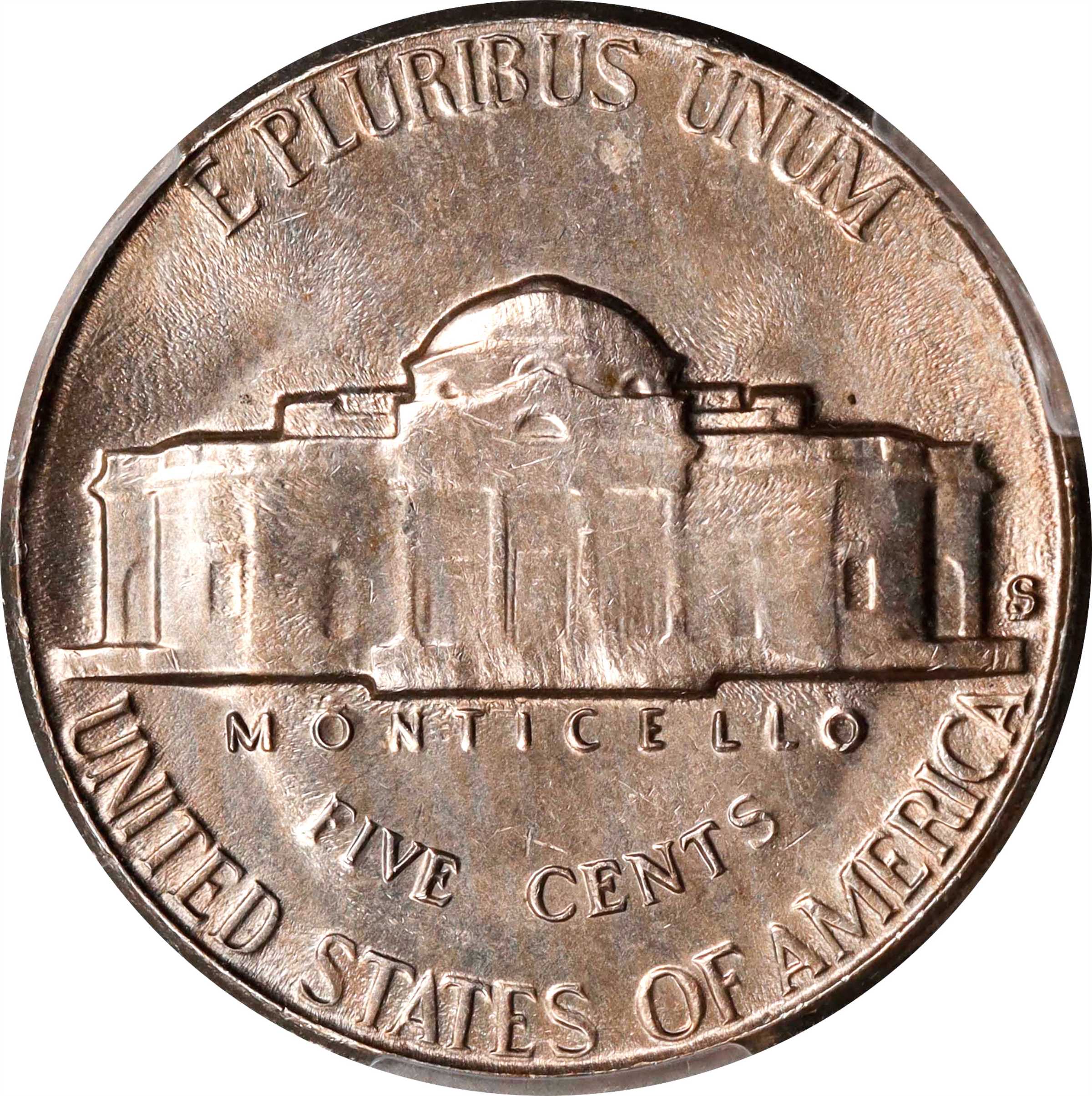 1954-S/D 5c Overmintmark, FS-501 AU50 thumbnail 11