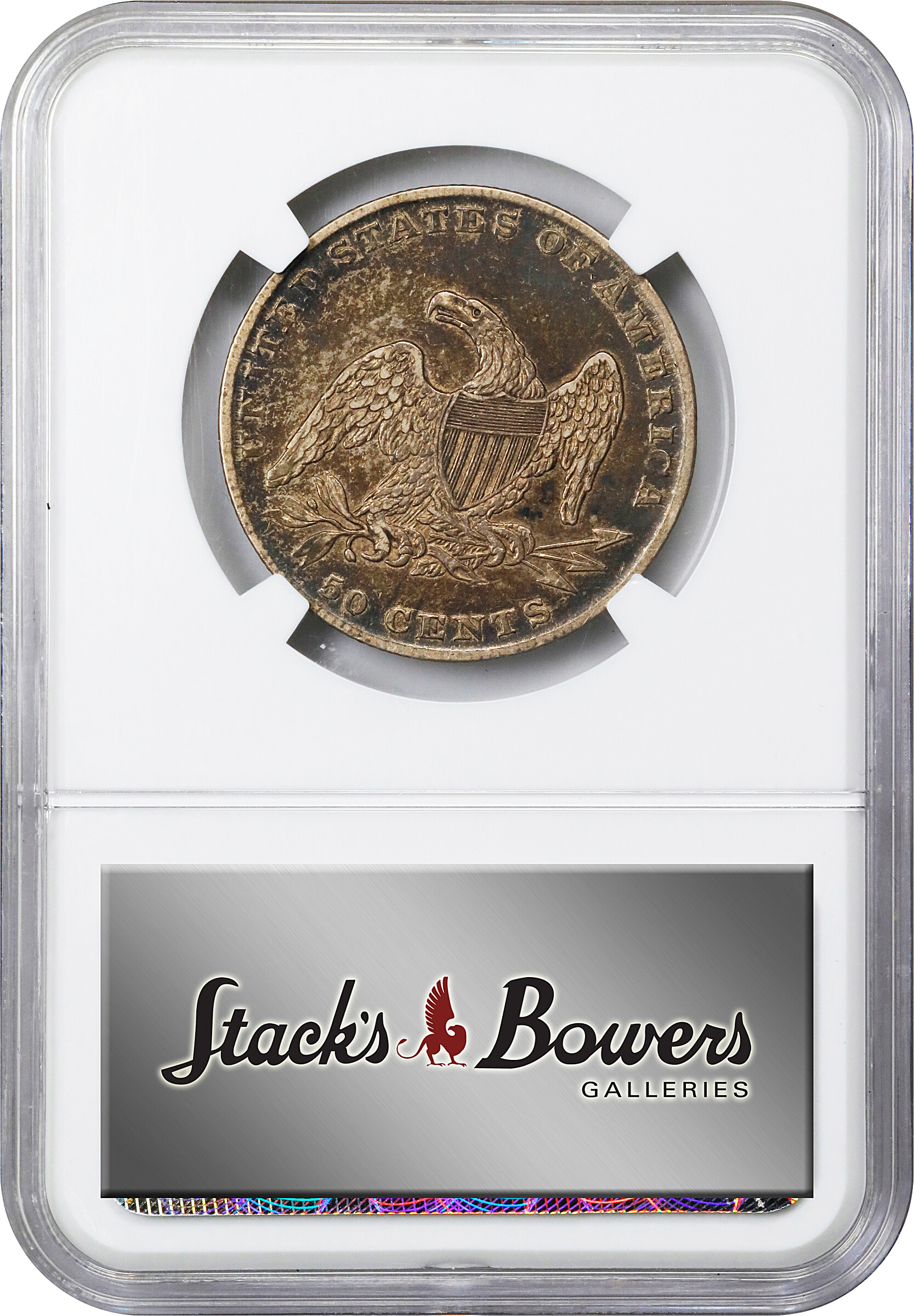 1837 50c Reeded Edge, GR-6 MS66 thumbnail 5