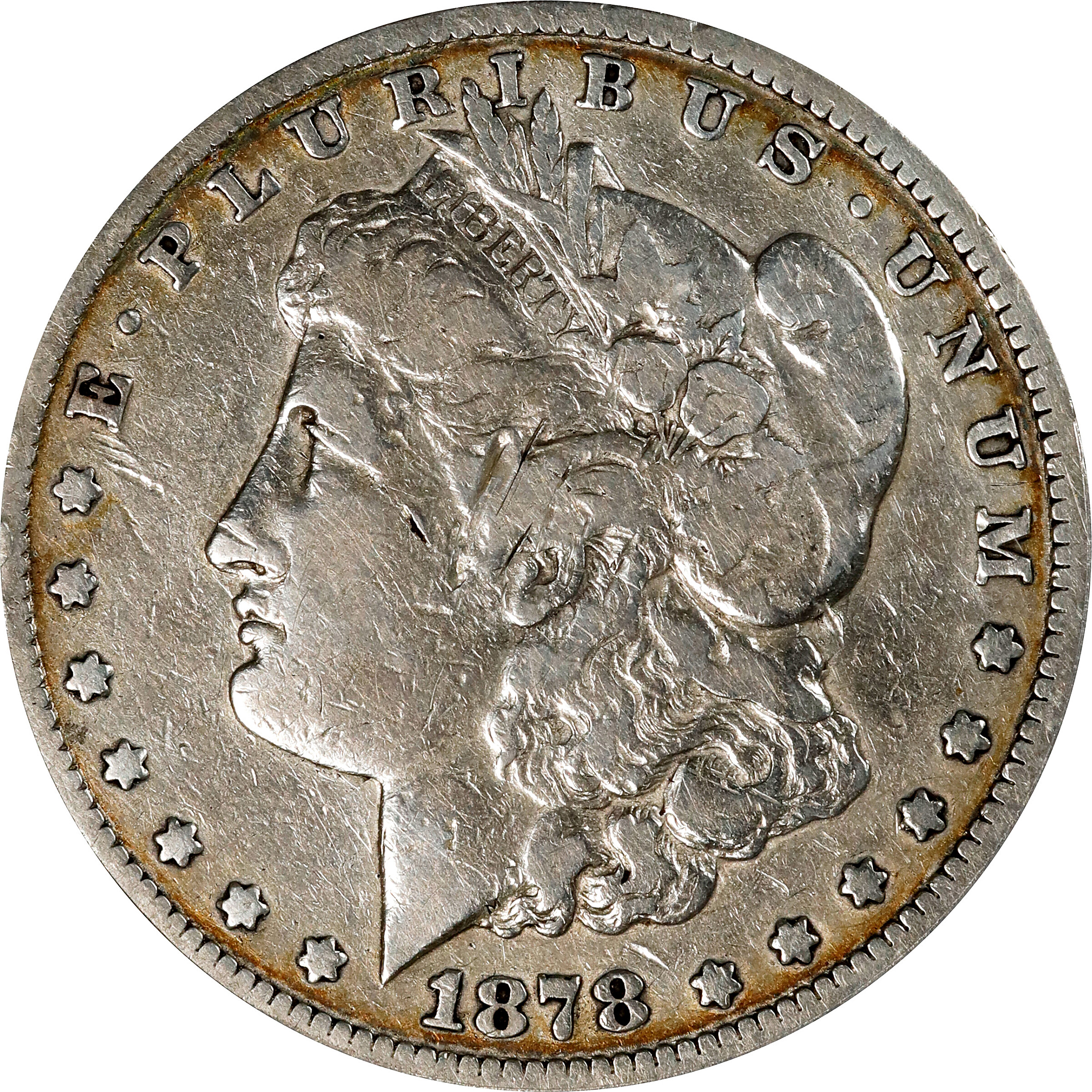 1878-CC Morgan Silver Dollar. VAM-7A. Fine-12 Details--Cleaned (ANACS). Discovery Piece.