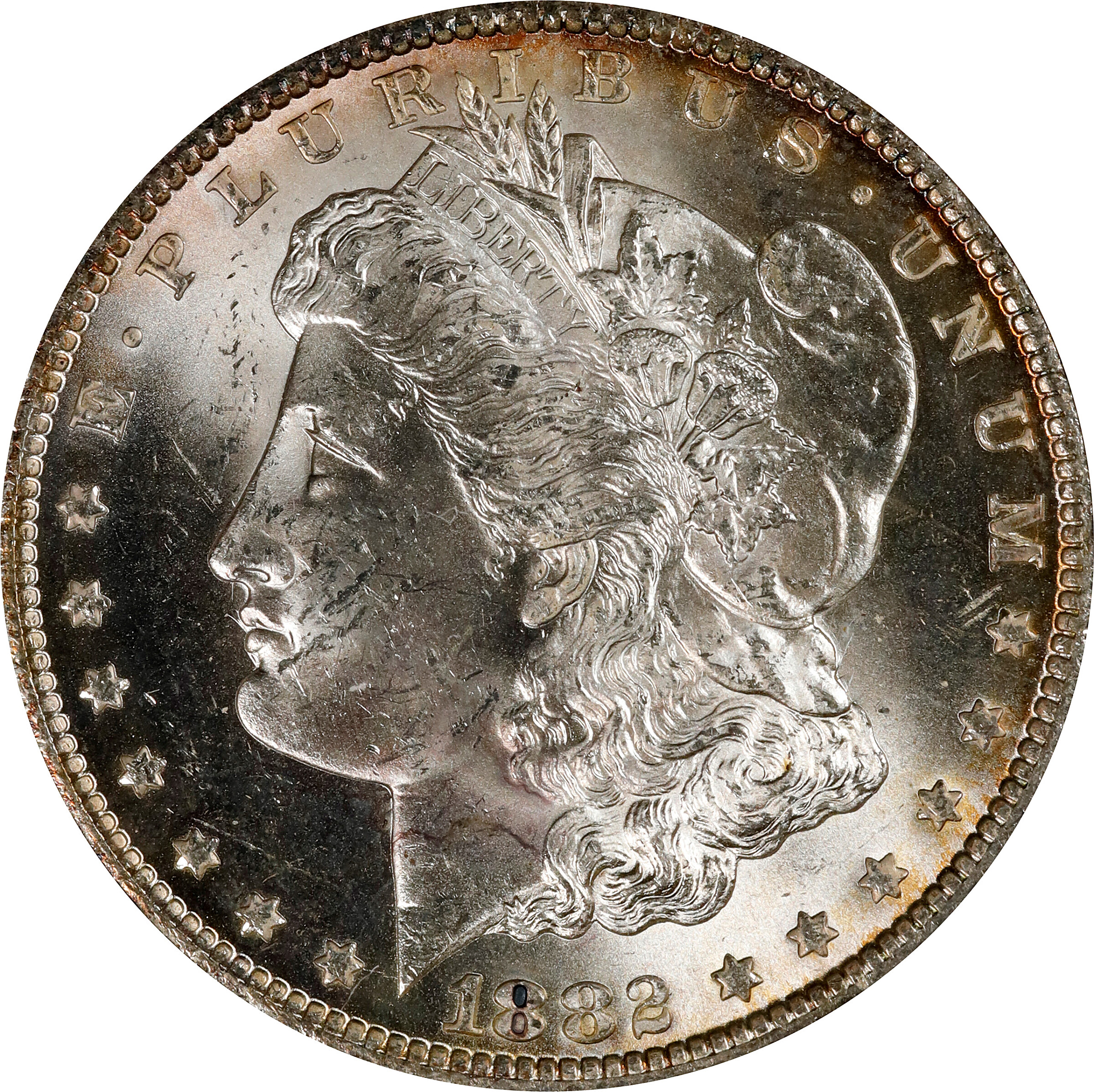 1882-CC Morgan Silver Dollar. VAM-3A. MS-63 (ANACS). Discovery Piece.