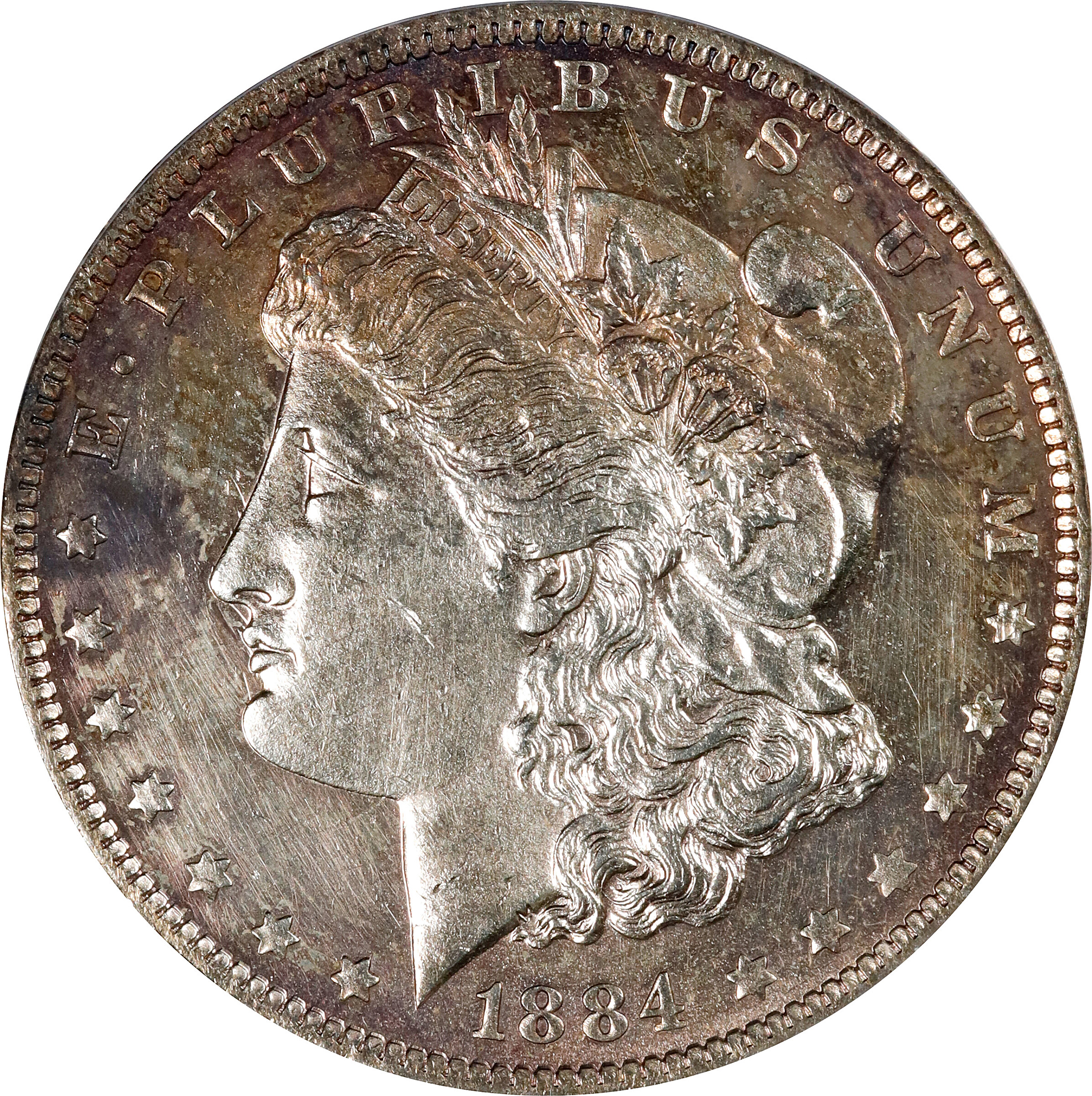 1884-O Morgan Silver Dollar. VAM-5A. MS-60 Details--Cleaned (ANACS). Discovery Piece.