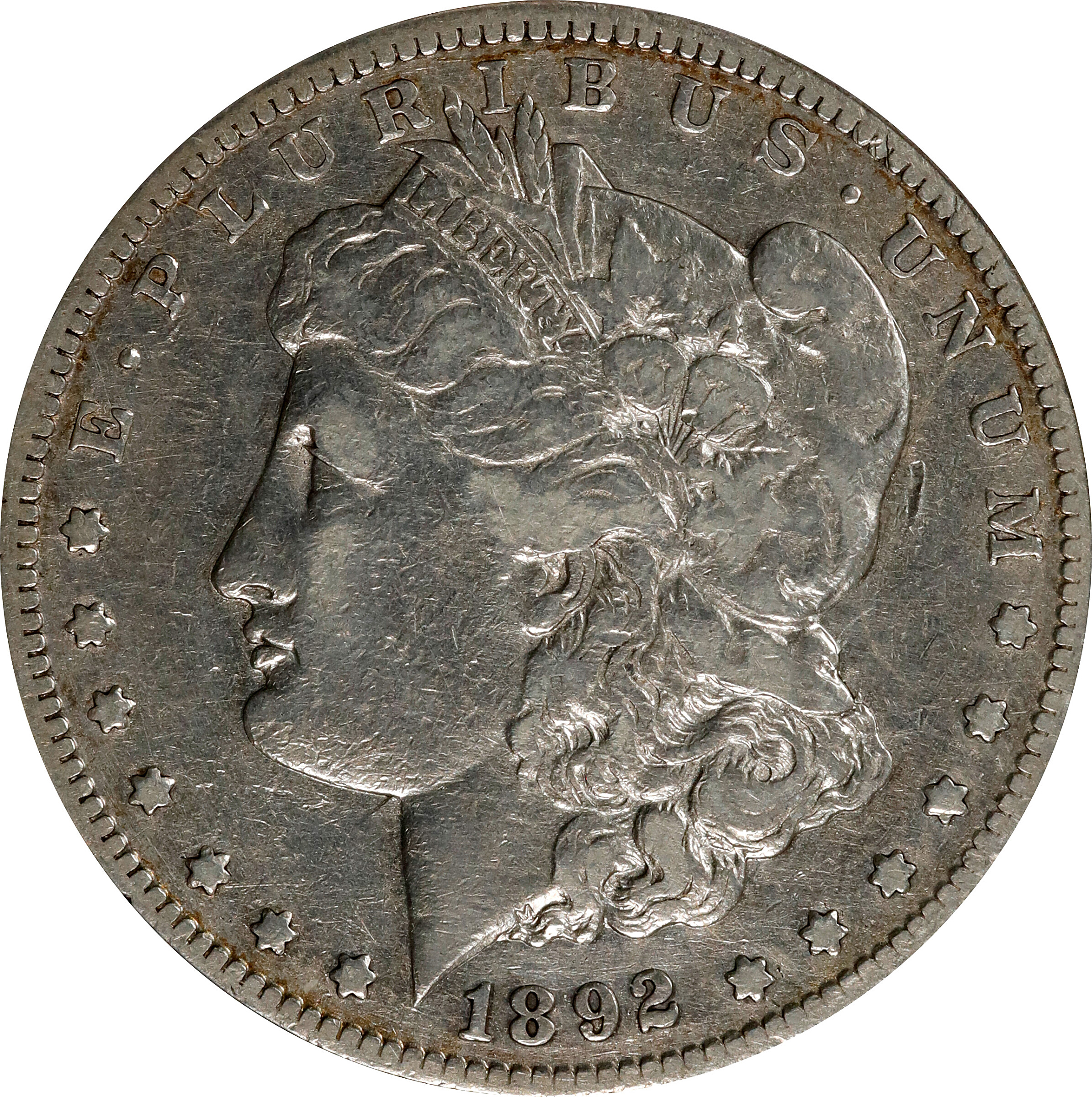 1892-CC Morgan Silver Dollar. VAM-1B. EF-40 Details--Cleaned (ANACS). Discovery Piece.