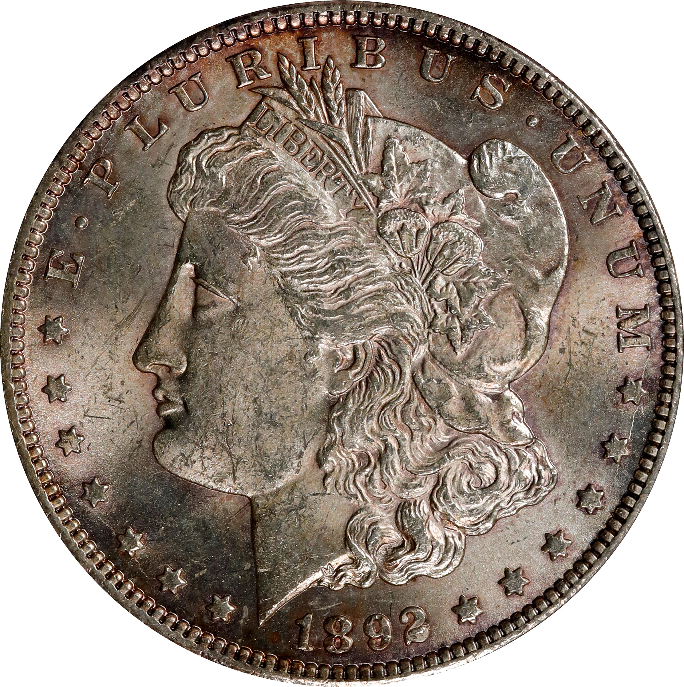 1892-CC Morgan Silver Dollar. VAM-8A. MS-63 (ANACS).