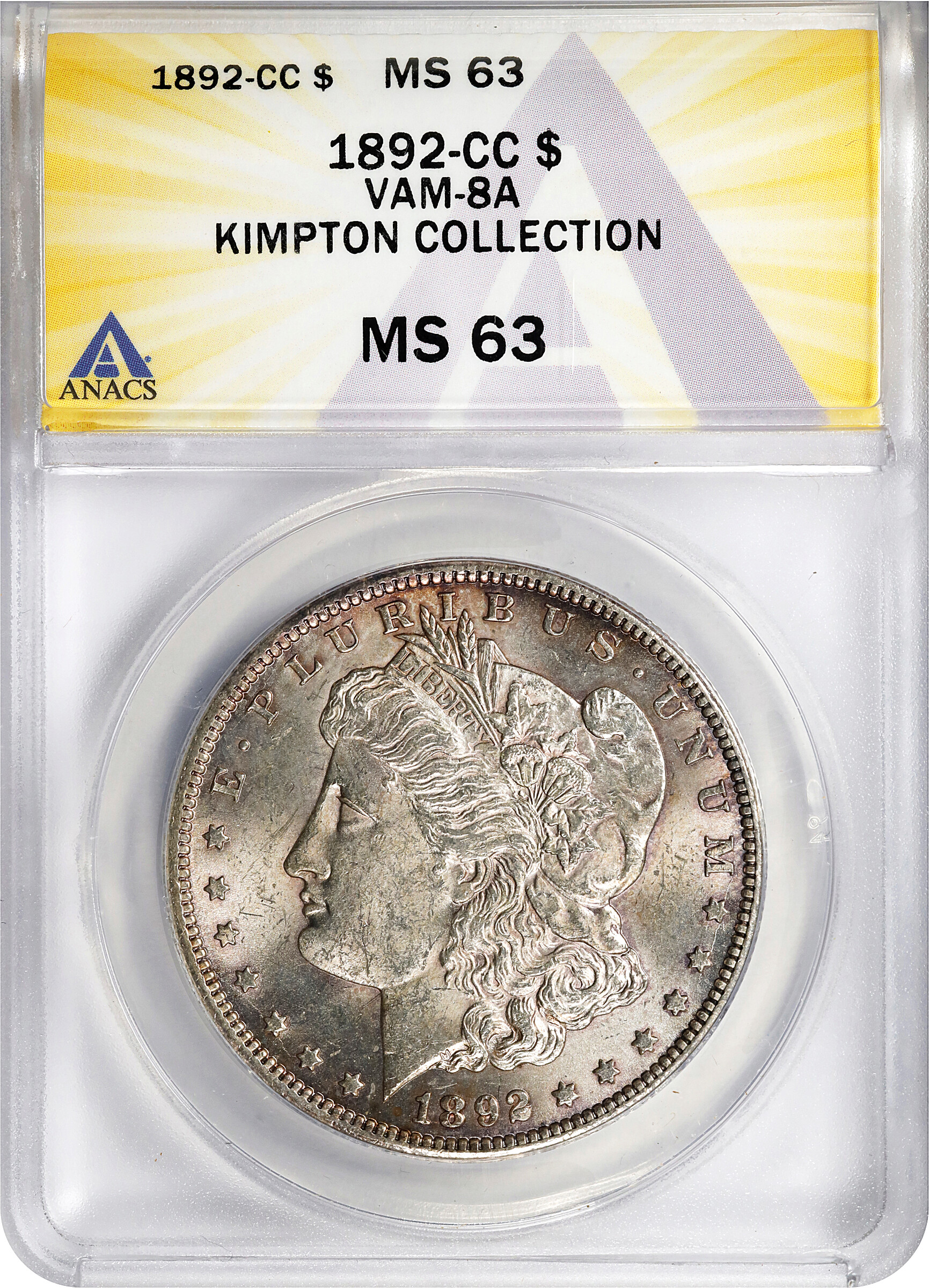 1892-CC $1  VAM-8 F15 CAC thumbnail 3