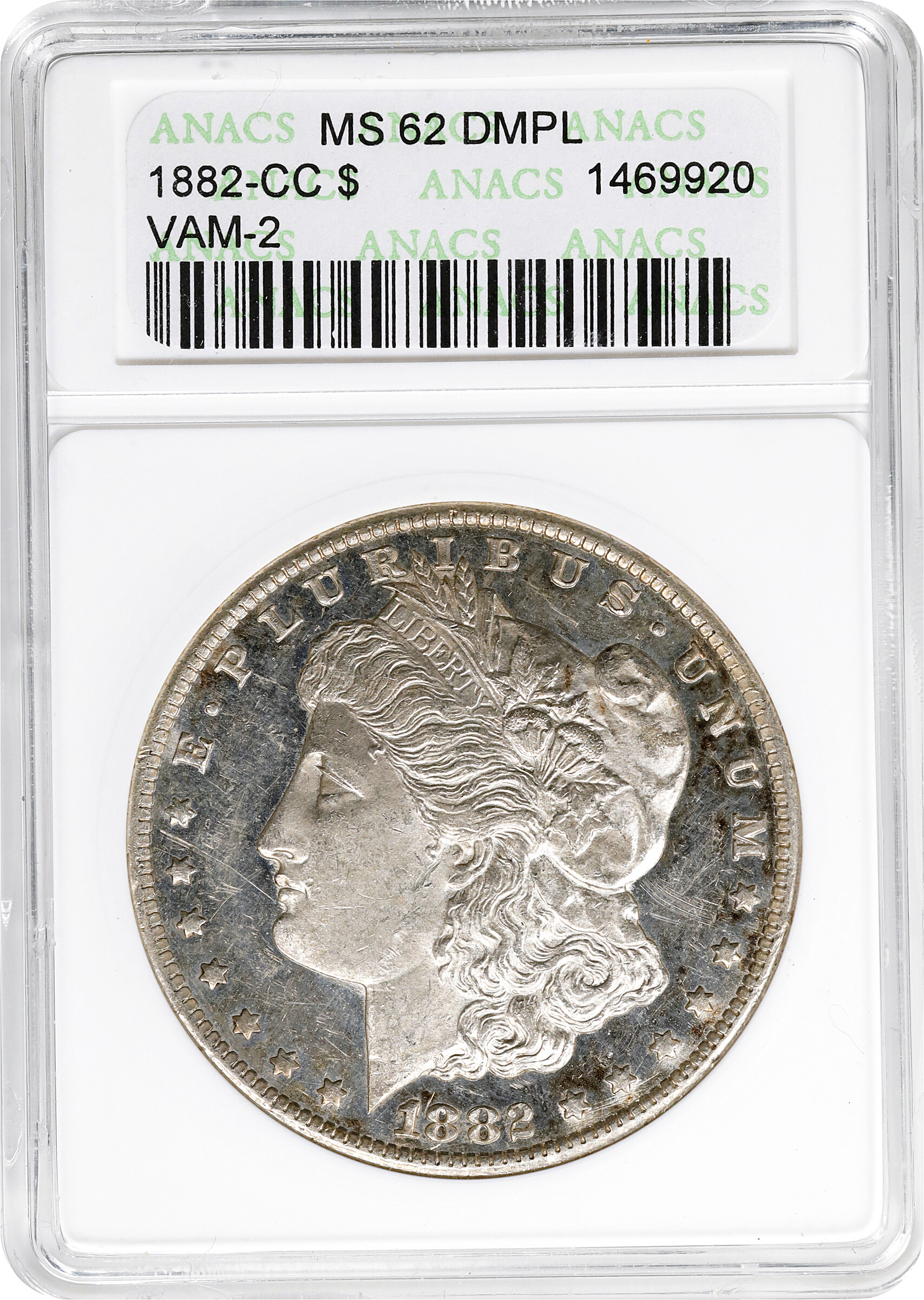 1882-CC $1  1 Top Below 8, VAM-2  MS DMPL MS66 DMPL CAC thumbnail 8