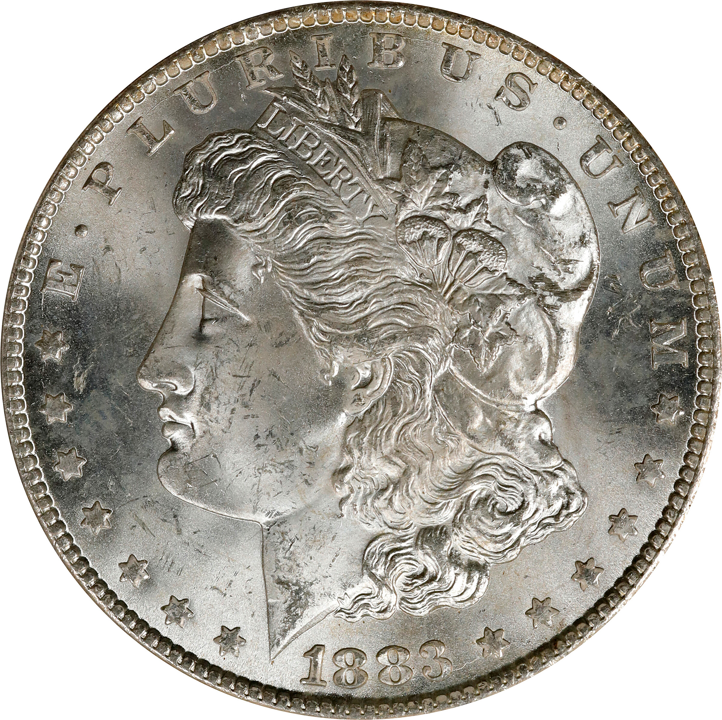 1883-CC Morgan Silver Dollar. VAM-5B. MS-64 (ANACS).