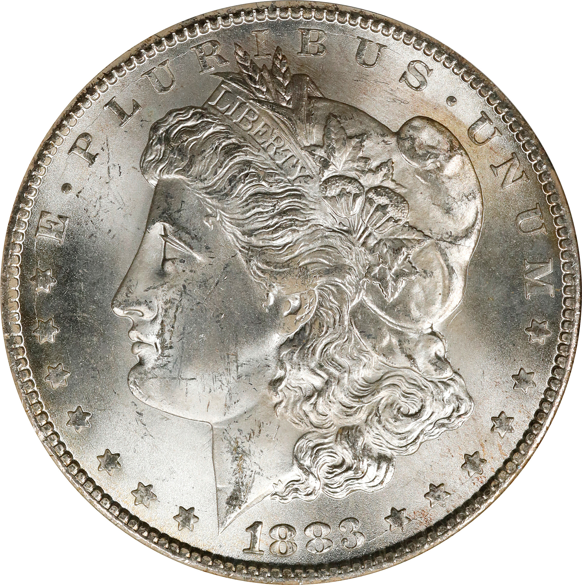 1883-CC Morgan Silver Dollar. VAM-5D. MS-64 (ANACS).