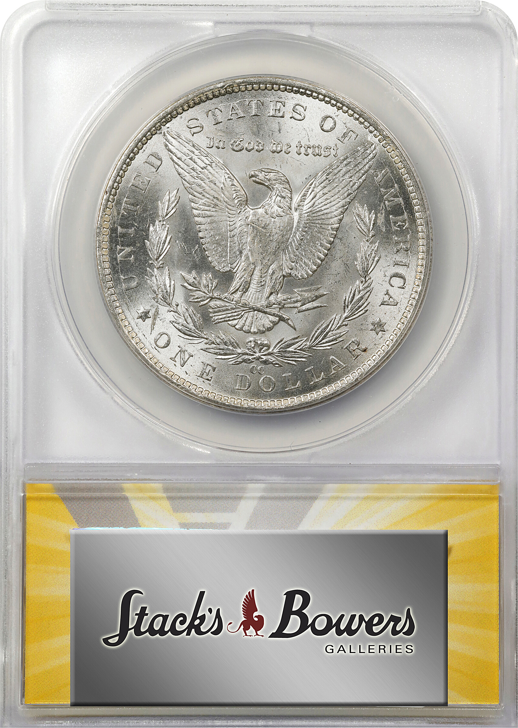 1883-CC $1  CC/CC, Dash Under 8, VAM-5 F15 CAC thumbnail 8