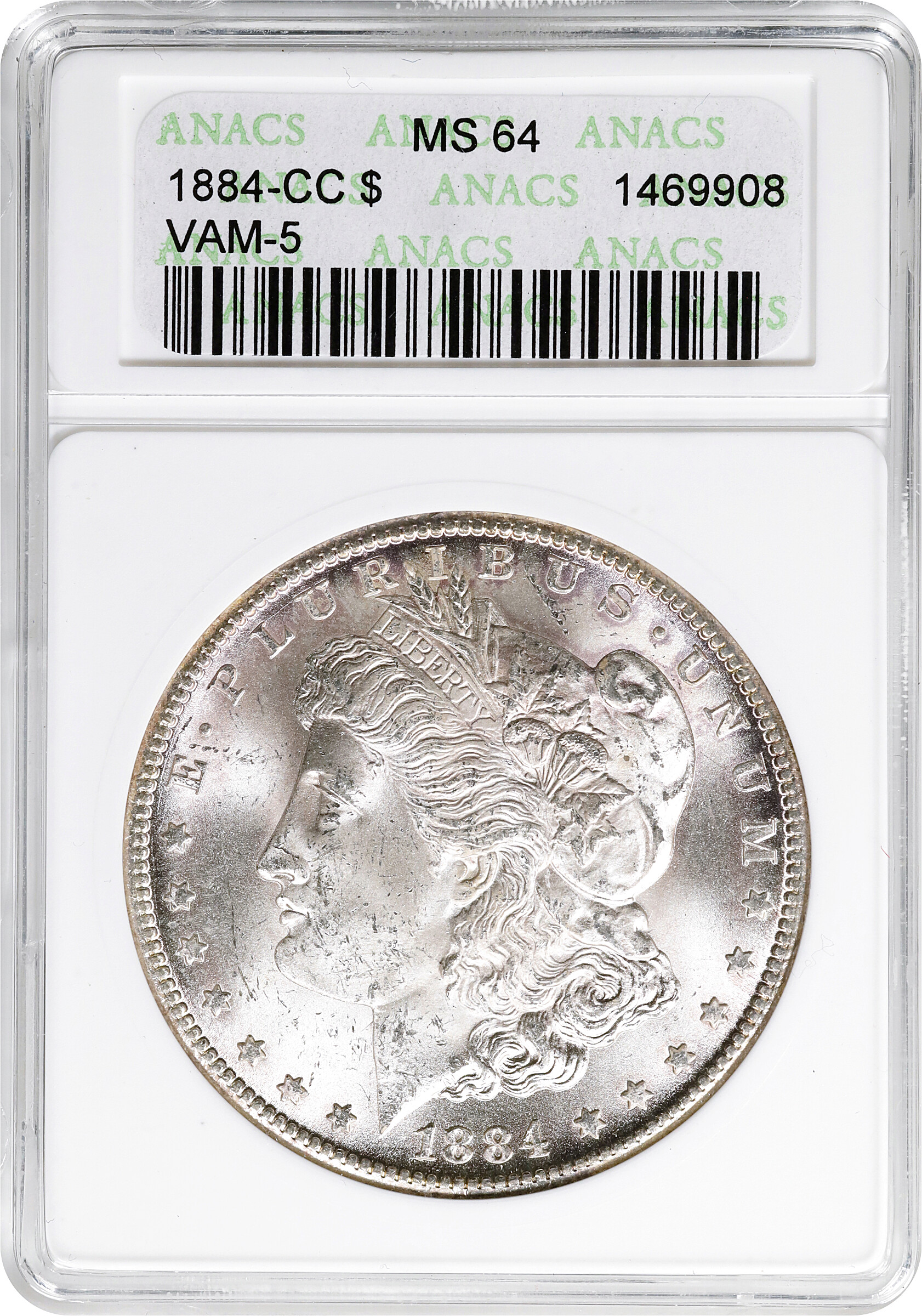 1884-CC $1  Far Date, VAM-5 VF30 thumbnail 3