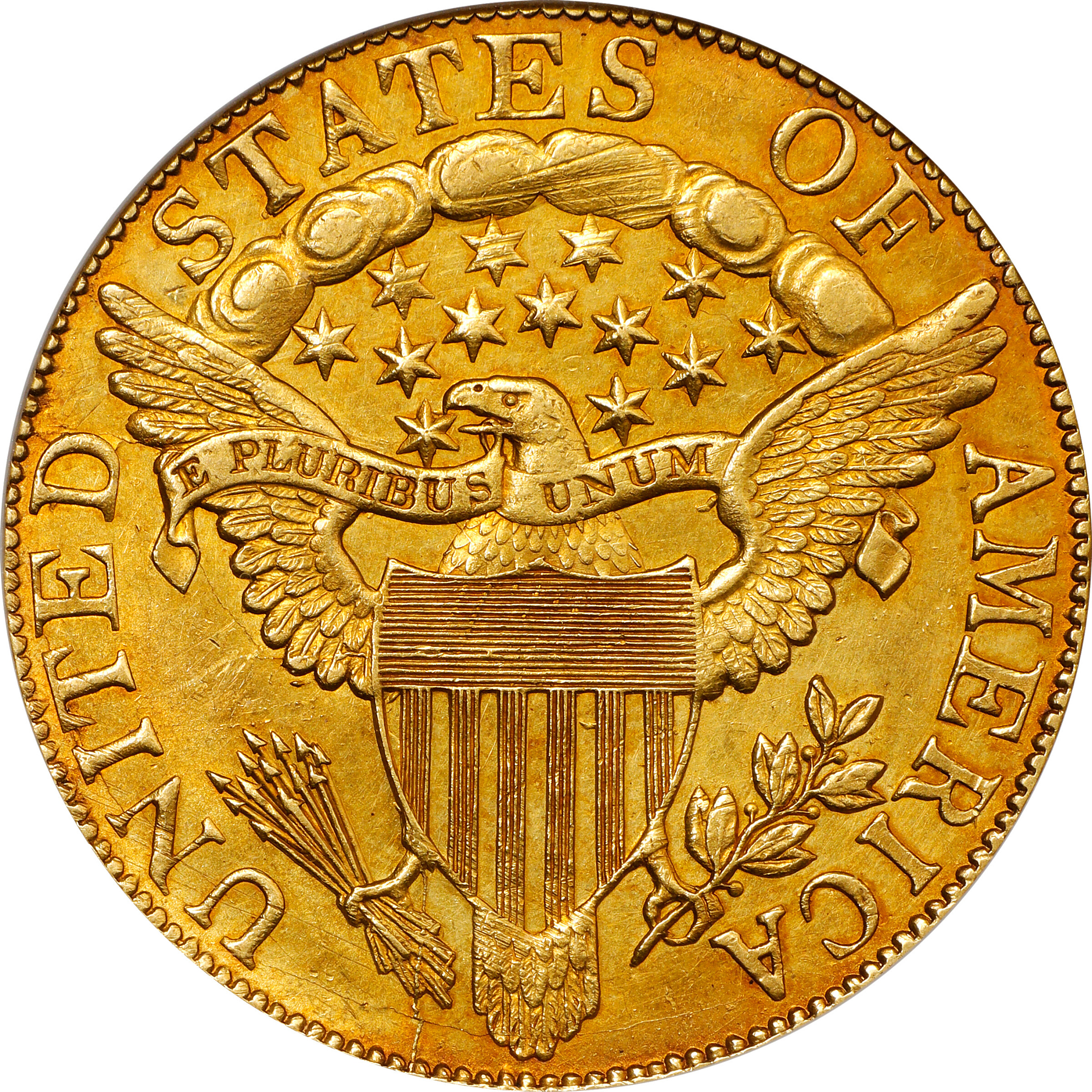 1803 $10  Large Stars Reverse, BD-6 VF25 CAC thumbnail 2
