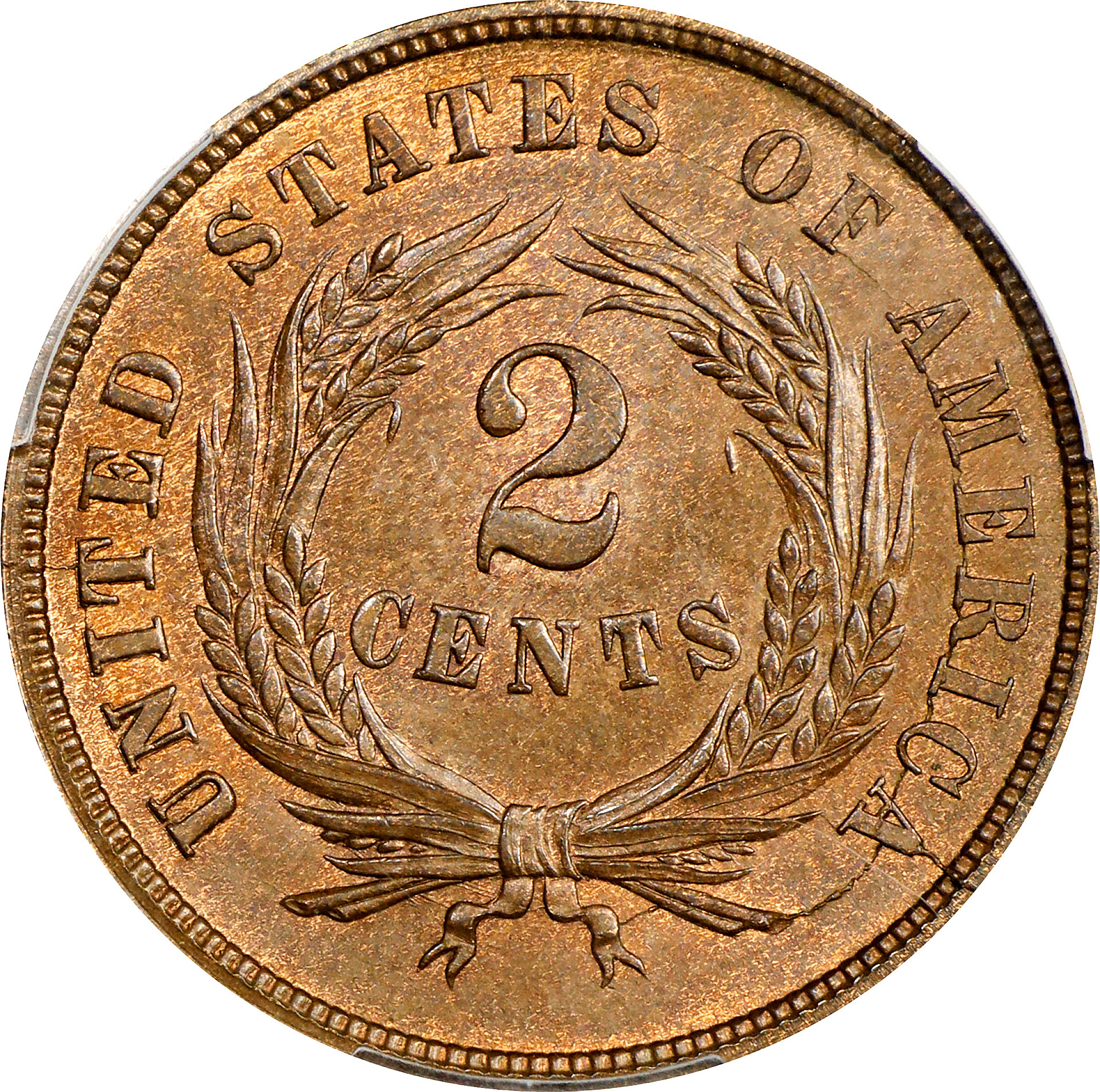 1865 2c Fancy 5 MS RB MS65 RB thumbnail 22