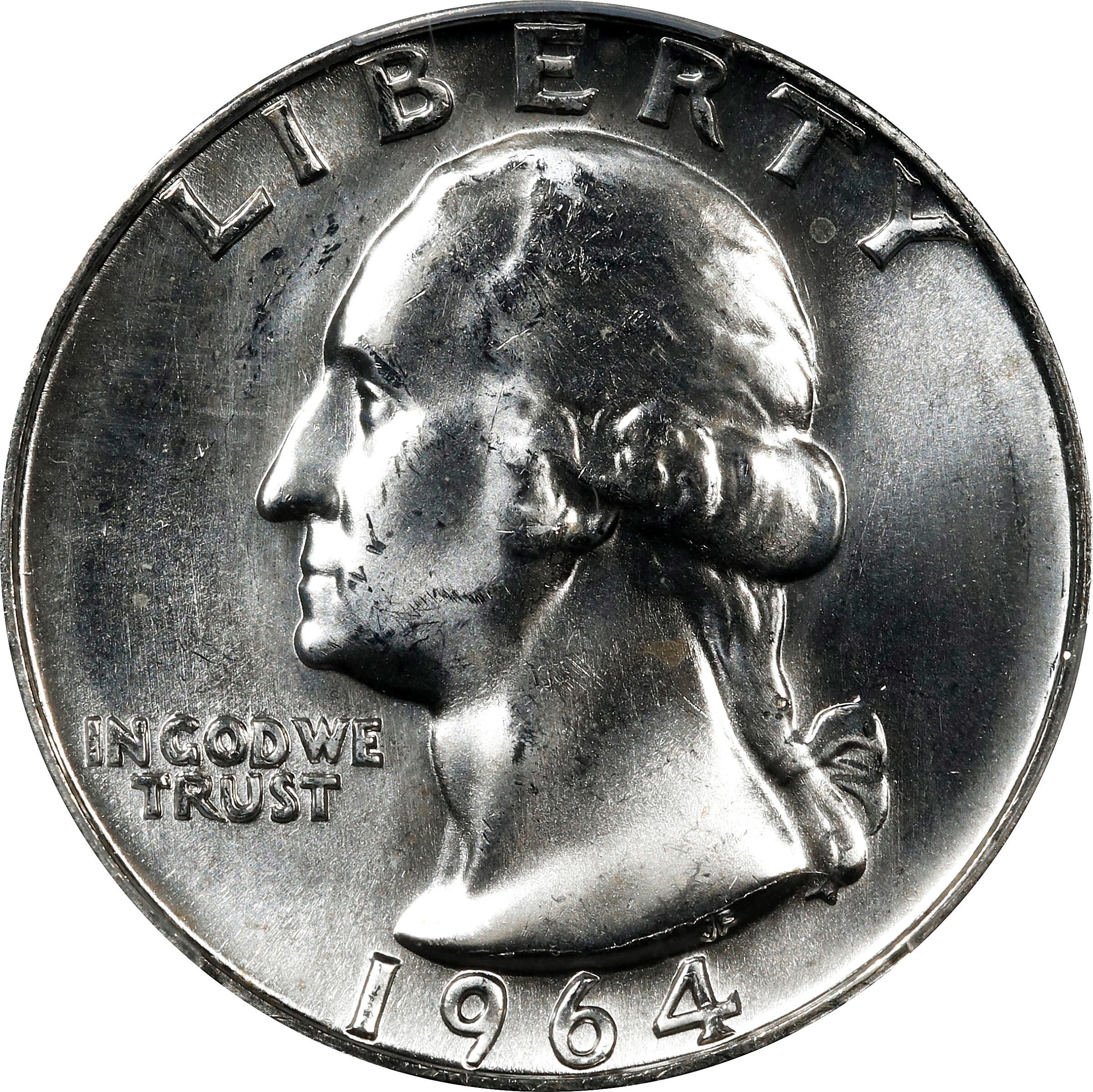 1964-D Washington Quarter. FS-901. Type C Reverse. MS-66 (PCGS).