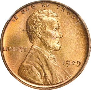 image for: 1909 Lincoln Cent. V.D.B. FS-1101. Doubled Die Obverse. MS-66 RB (NGC).