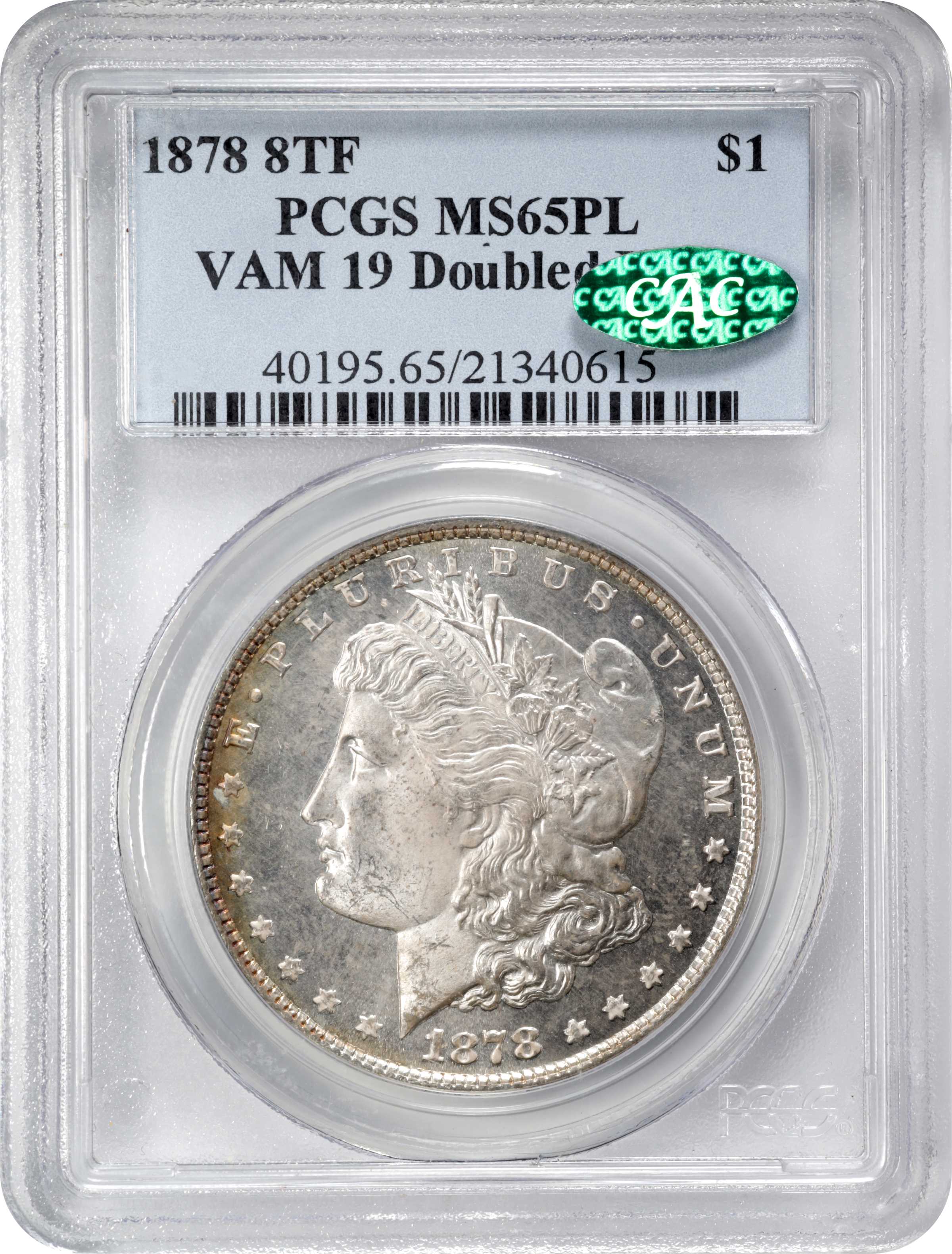 1878 8TF $1  Doubled Date, VAM-19 MS PL MS61 PL thumbnail 13