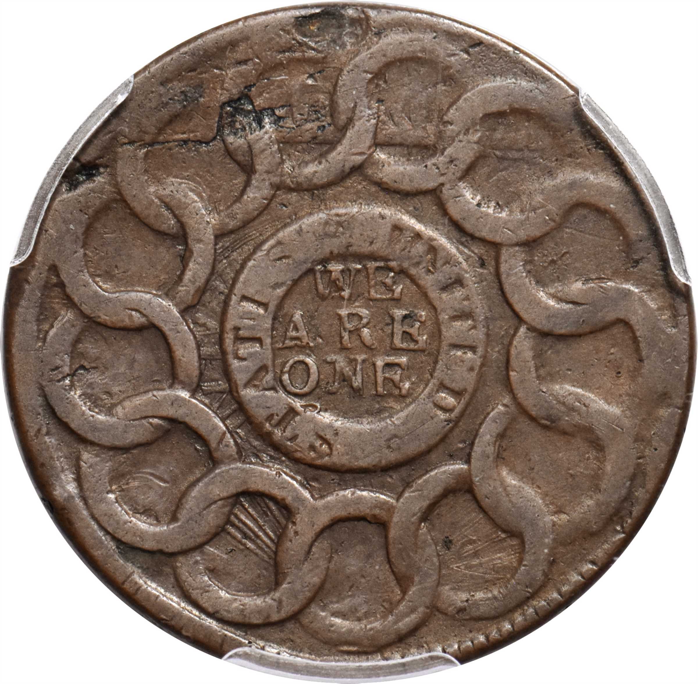 1787 Fugio 1c 4 Cinquefoils, STATES UNITED, Newman 12-M MS BN AU58 BN thumbnail 19