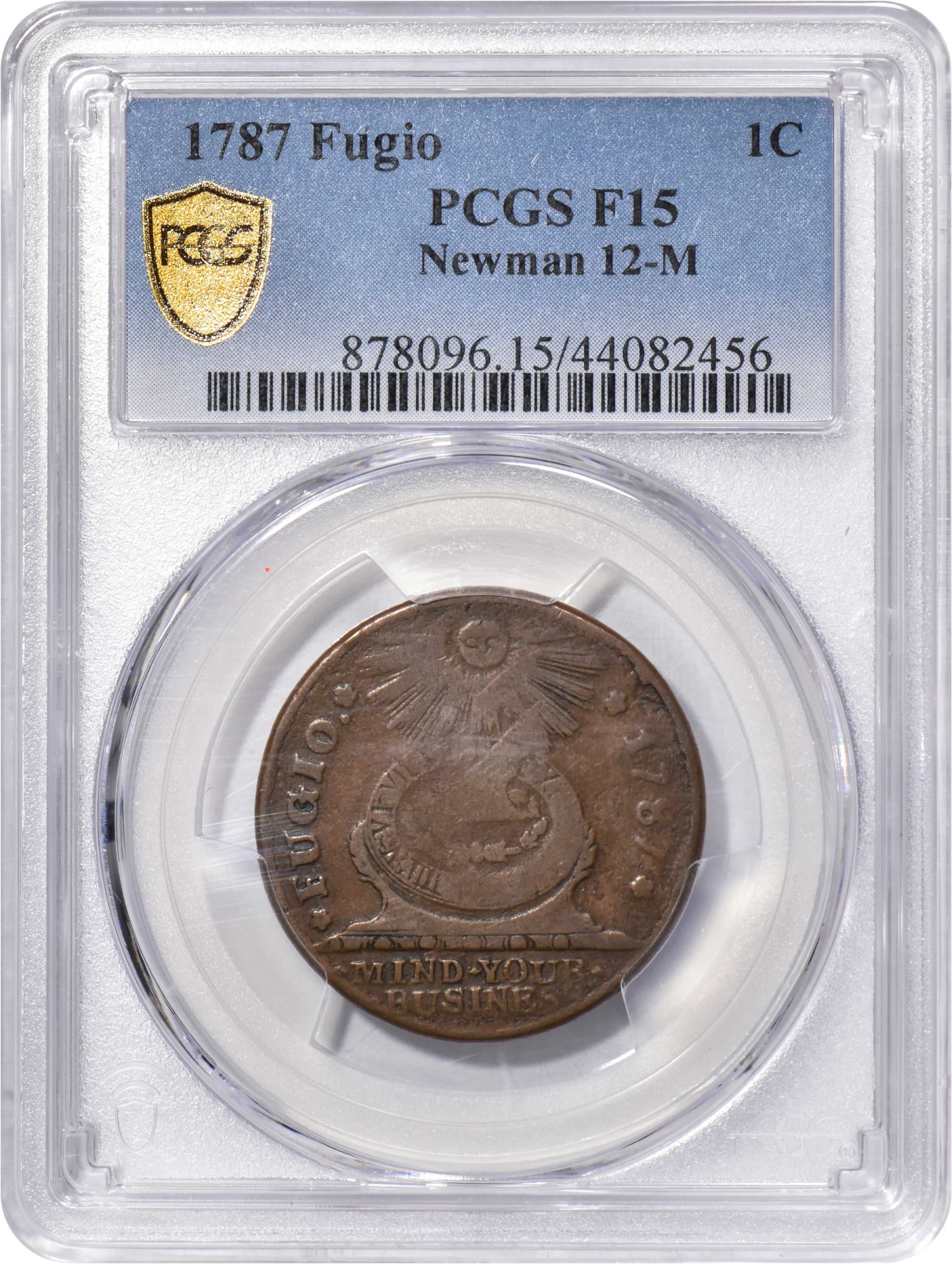 1787 Fugio 1c 4 Cinquefoils, STATES UNITED, Newman 12-M MS BN F15 BN thumbnail 5