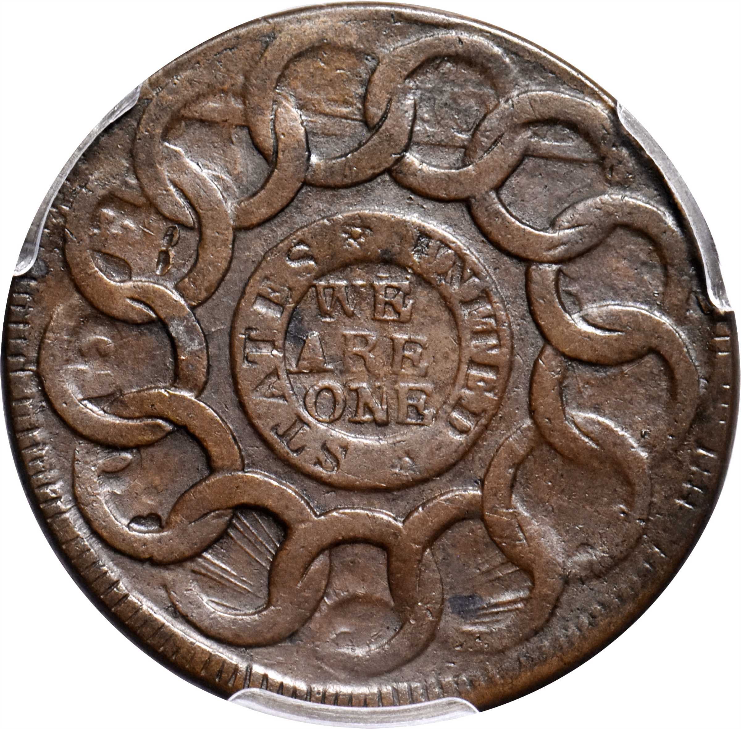 1787 Fugio 1c 4 Cinquefoils, STATES UNITED, Newman 12-U MS BN F15 BN thumbnail 18