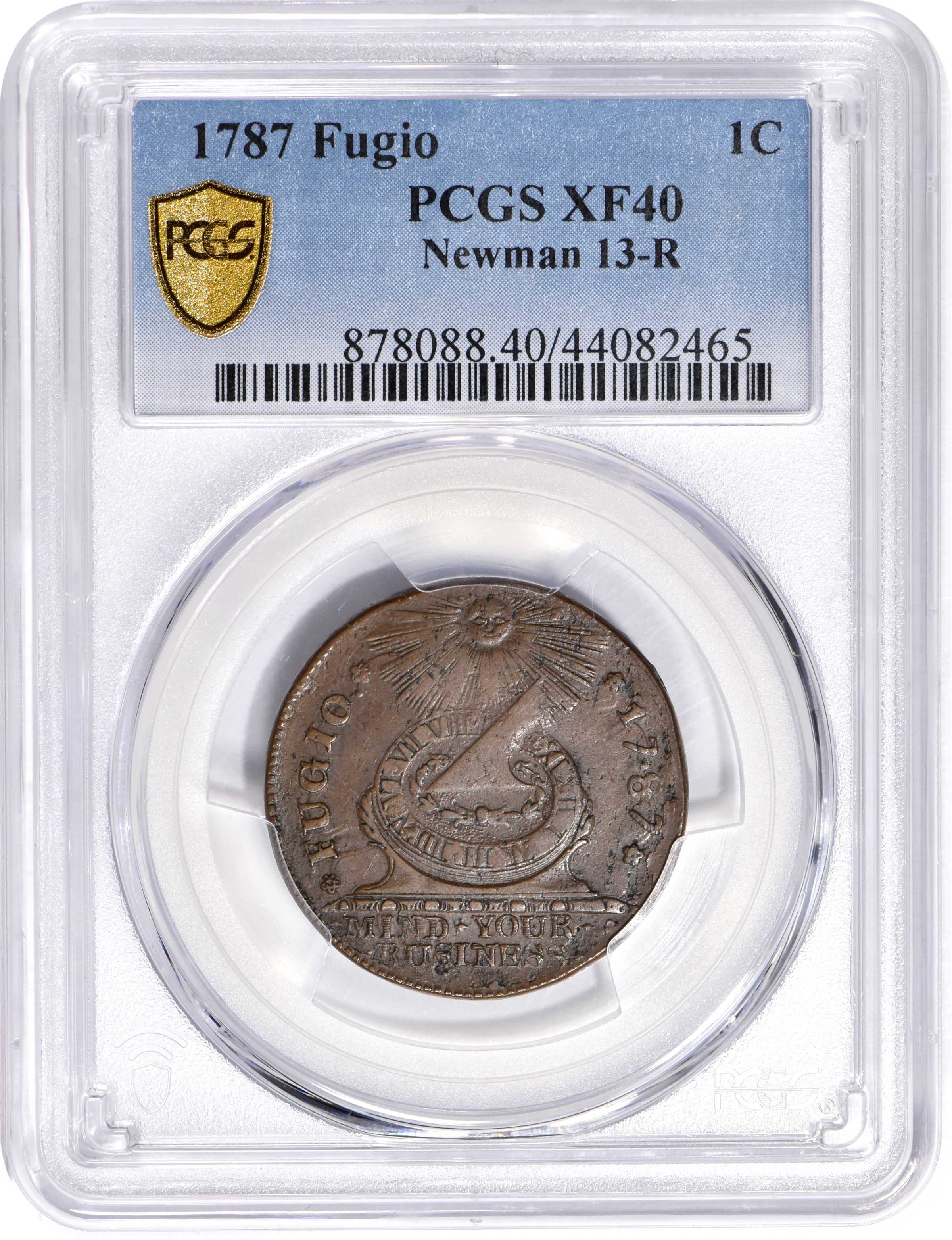 1787 Fugio 1c 4 Cinquefoils, STATES UNITED, Newman 13-R MS BN VF25 BN thumbnail 26