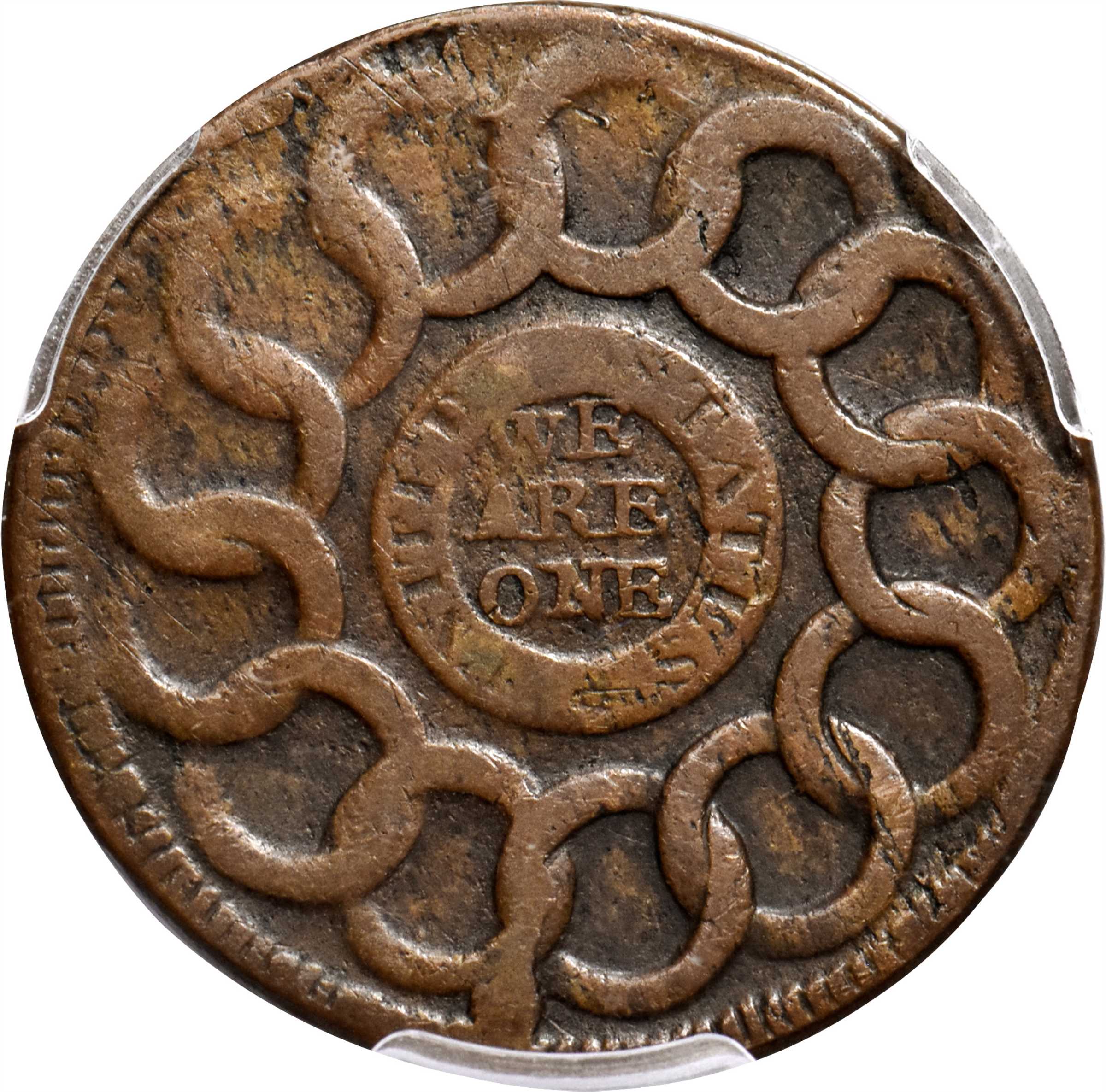 1787 Fugio 1c 4 Cinquefoils, UNITED STATES, Newman 16-H MS BN F15 BN CAC thumbnail 6