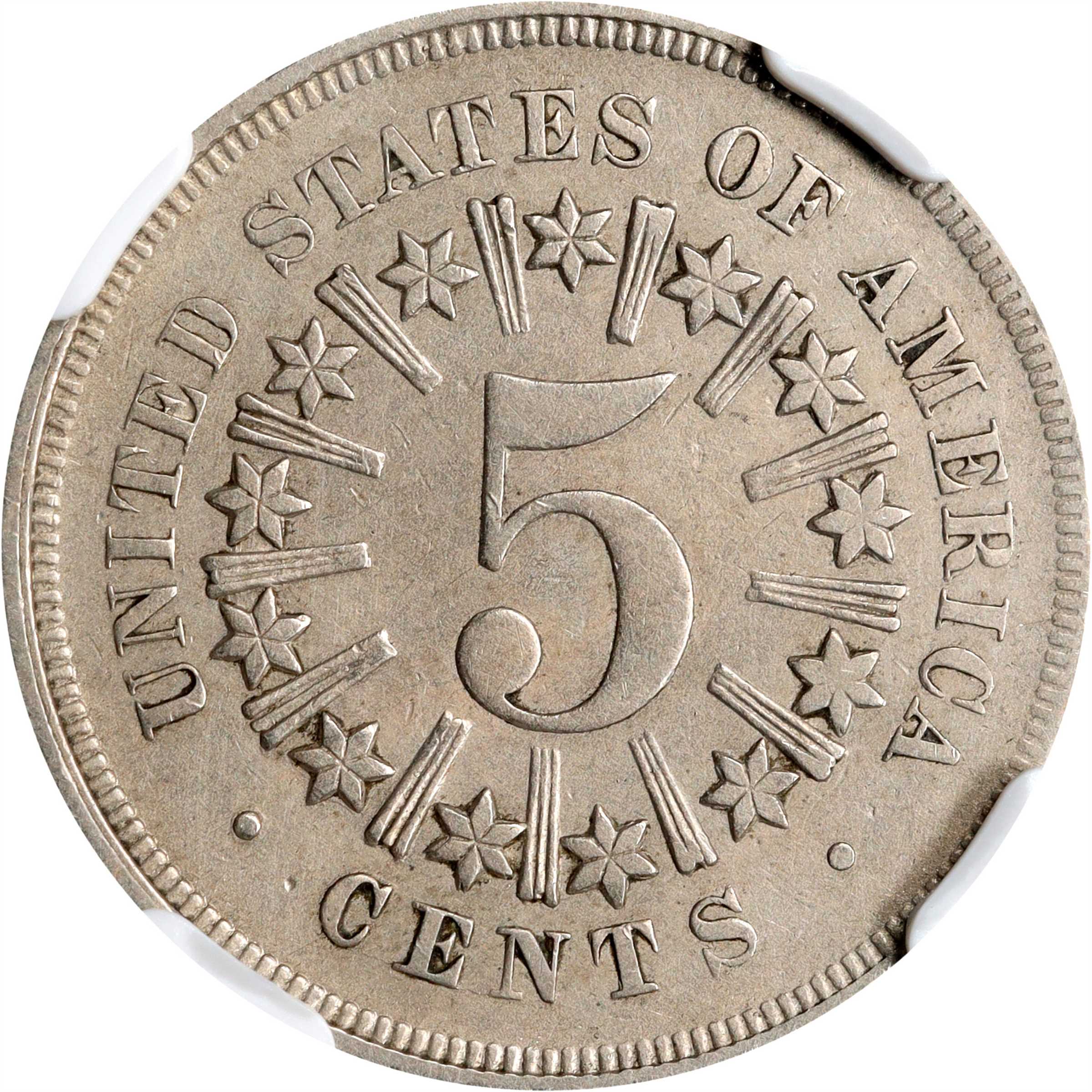 1867 5c Rays, MPD, FS-304 AU50 thumbnail 10